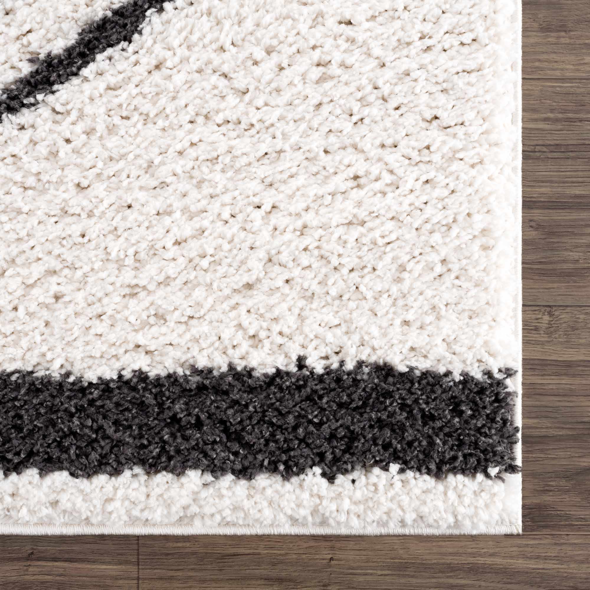 Bauer Plush Black Rainbow Rug - Clearance - Image 8