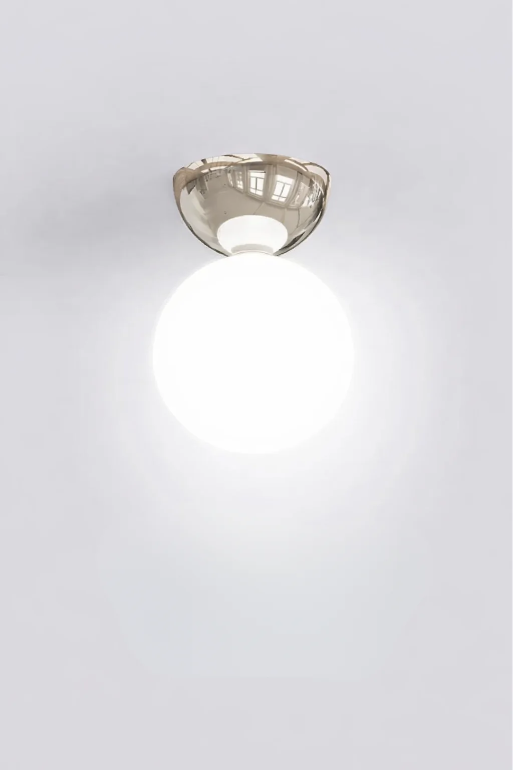 Bauhaus Dome Ceiling Light Cream Flush Mount Lamp for Hallway Balcony Entryway - Image 8