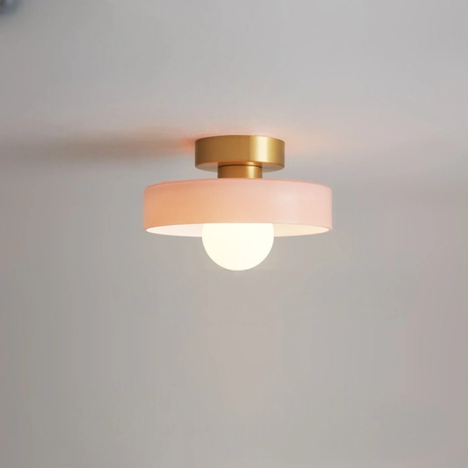 Bauhaus Glass LED Ceiling Light 1-Light Round Dimmable Indoor Fixture - Image 11