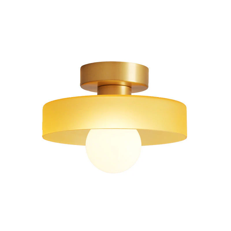 Bauhaus Glass LED Ceiling Light 1-Light Round Dimmable Indoor Fixture - Image 9