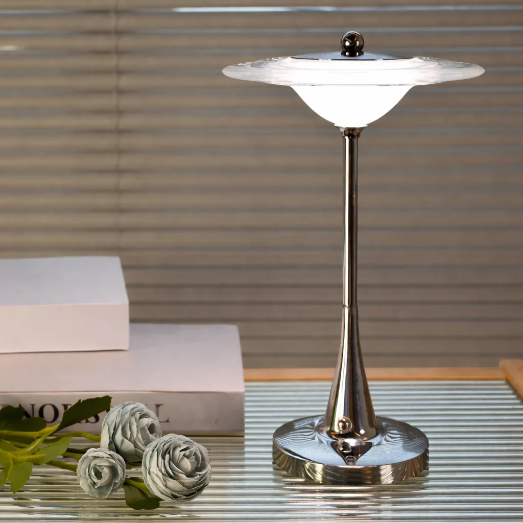 Bauhaus Style Rechargeable Table Lamp LED Mood Light for Bedroom Living Room Decor - Image 6