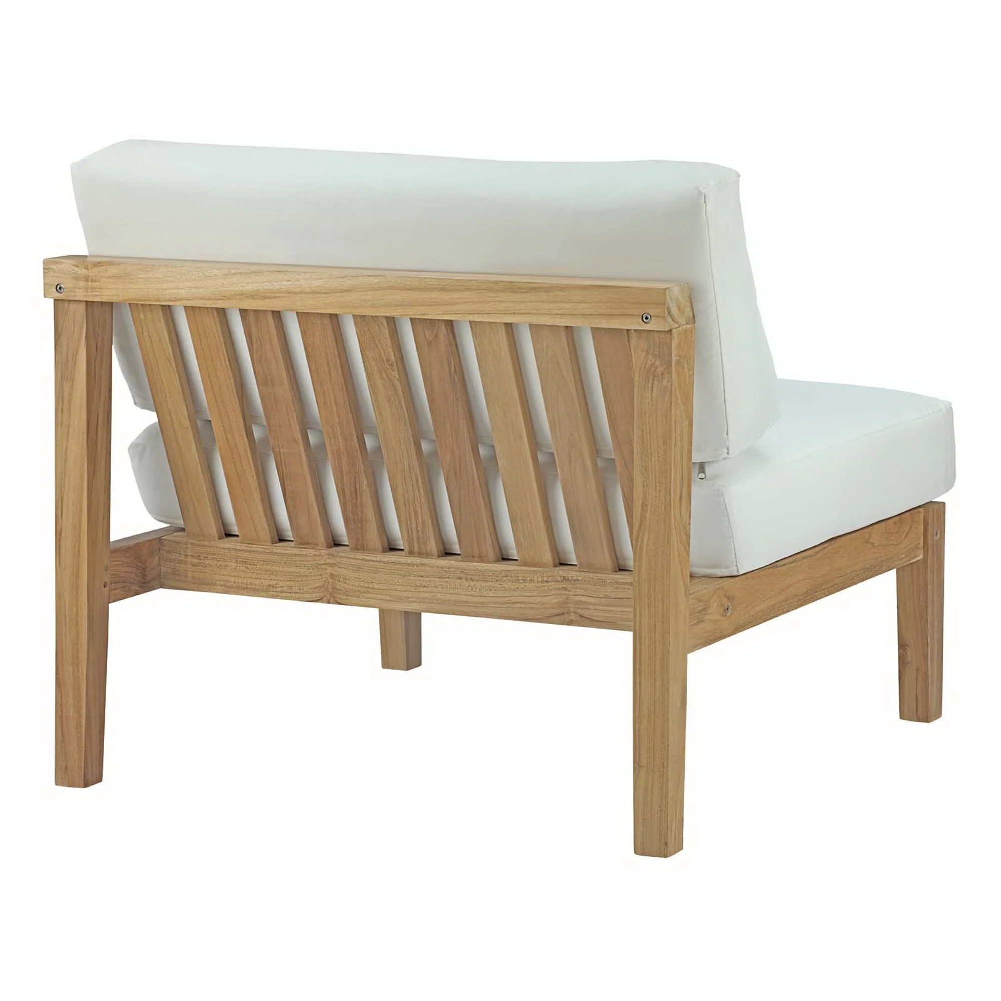Bayport Outdoor Patio Teak Armless Chair by Modway - Image 3
