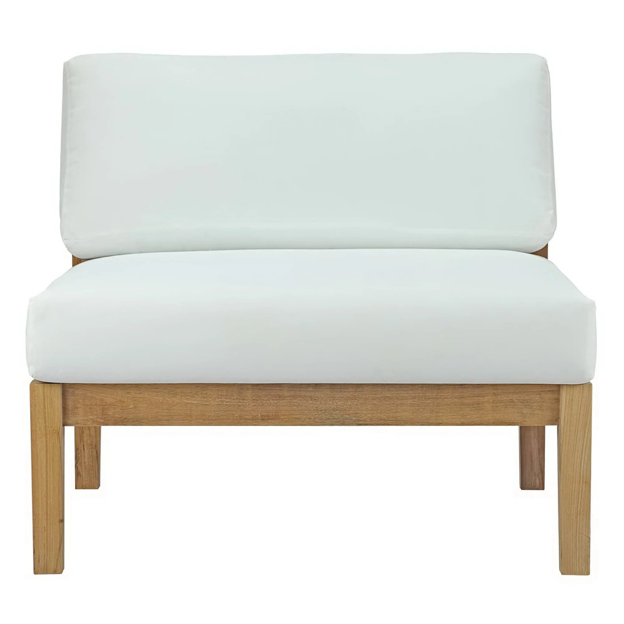 Bayport Outdoor Patio Teak Armless Chair by Modway - Image 4