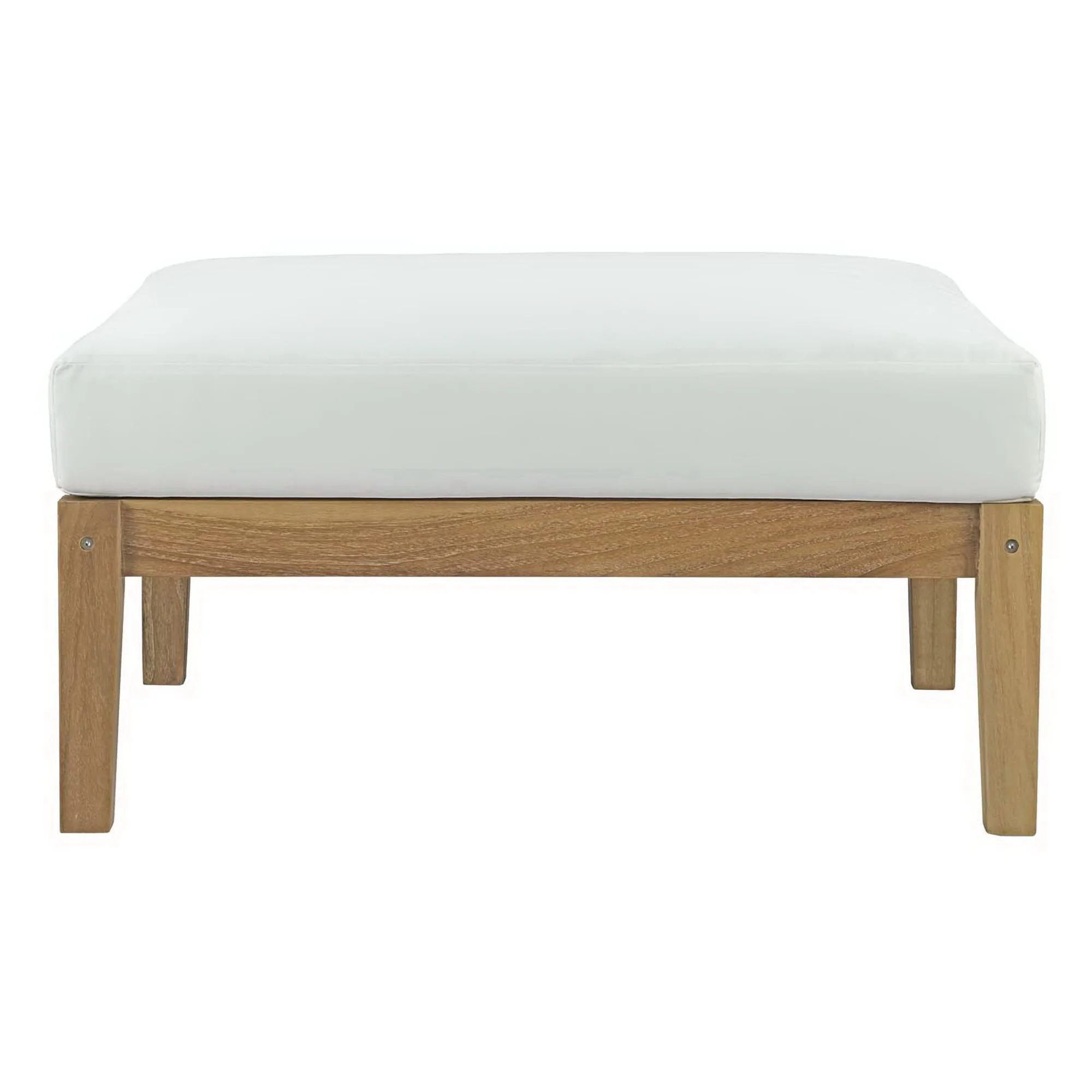 Bayport Outdoor Patio Teak Ottoman by Modway - Image 2
