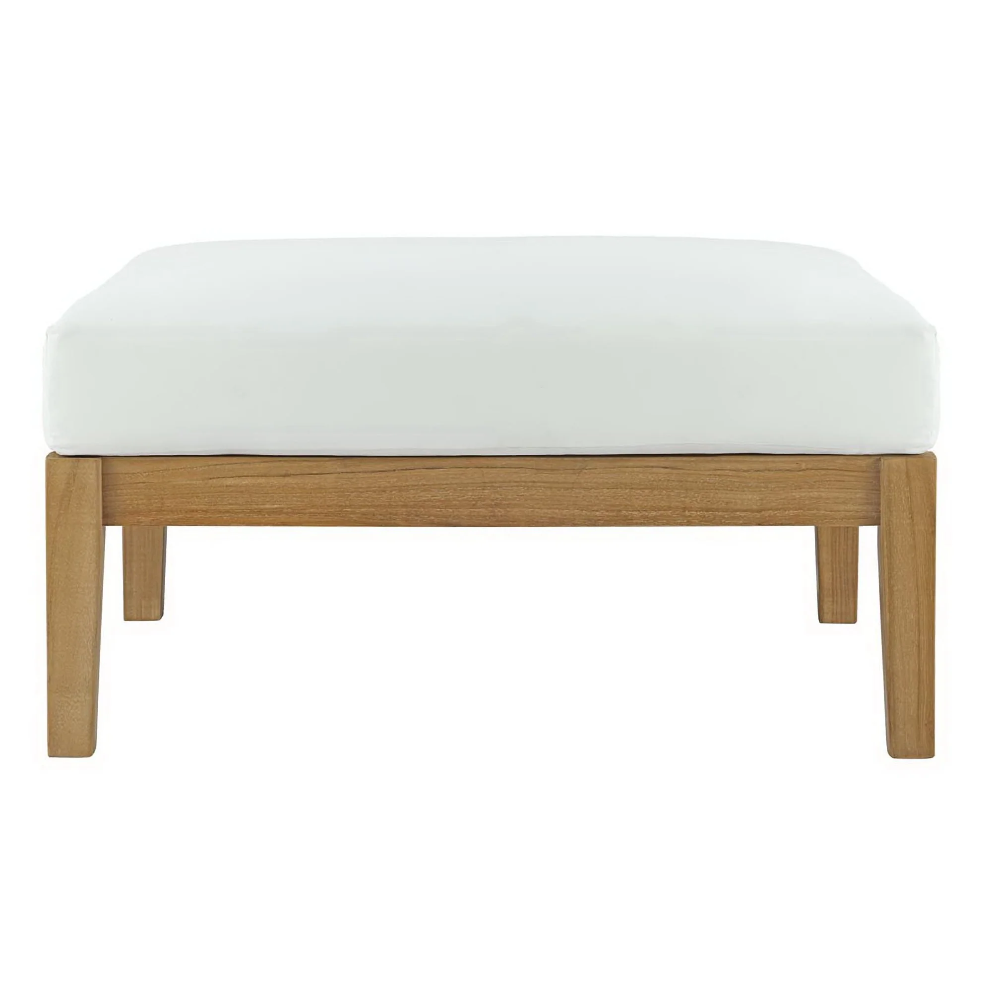Bayport Outdoor Patio Teak Ottoman by Modway - Image 3