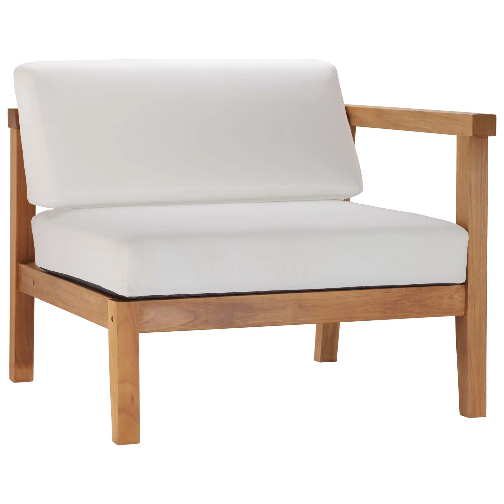 Bayport Outdoor Patio Teak Wood 2-Seater Loveseat by Modway - Image 3