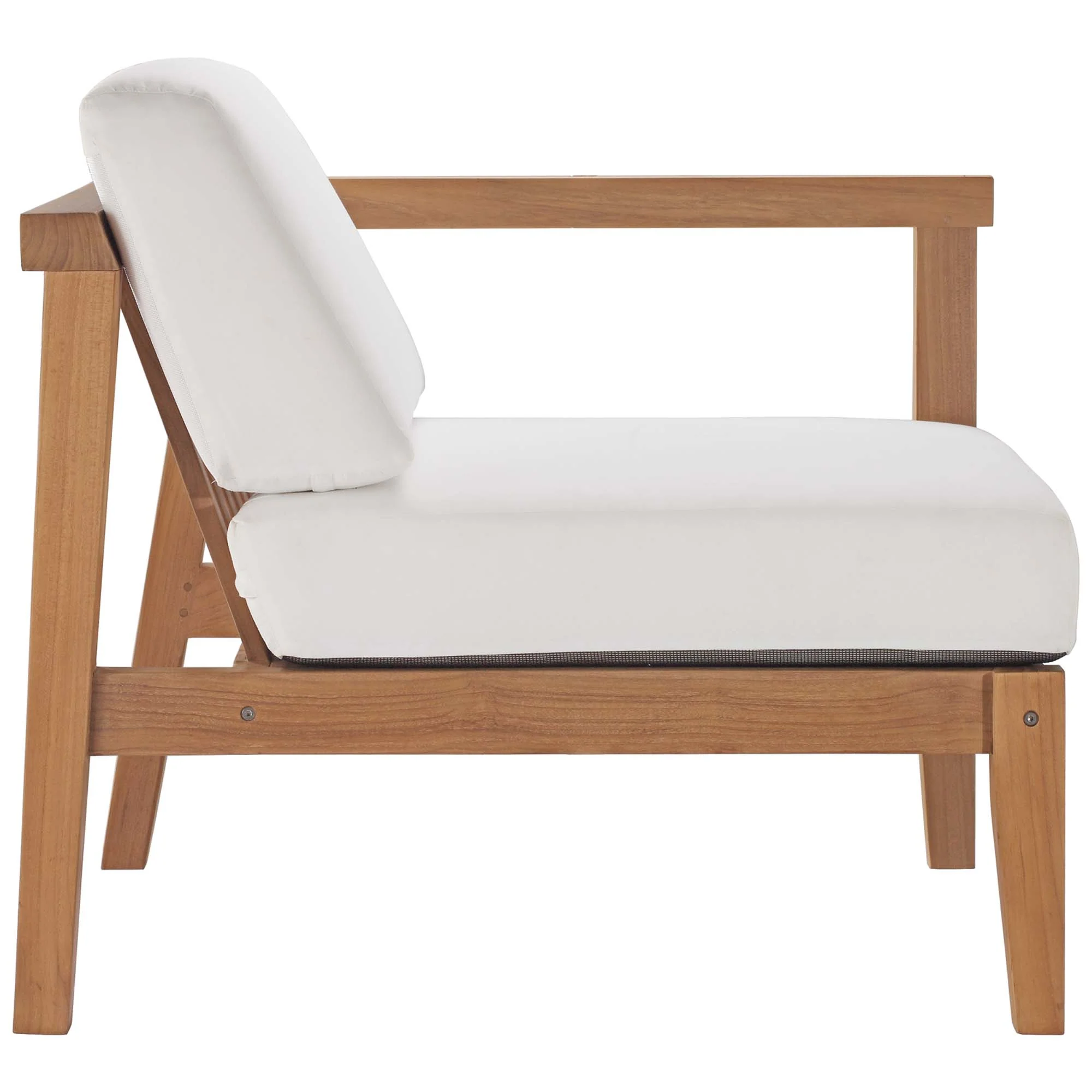 Bayport Outdoor Patio Teak Wood 2-Seater Loveseat by Modway - Image 5