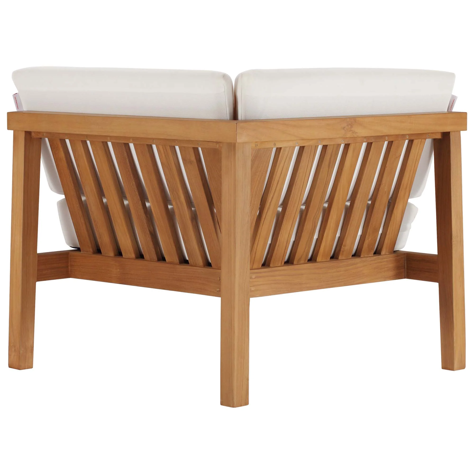 Bayport Outdoor Patio Teak Wood Corner Chair by Modway - Image 3