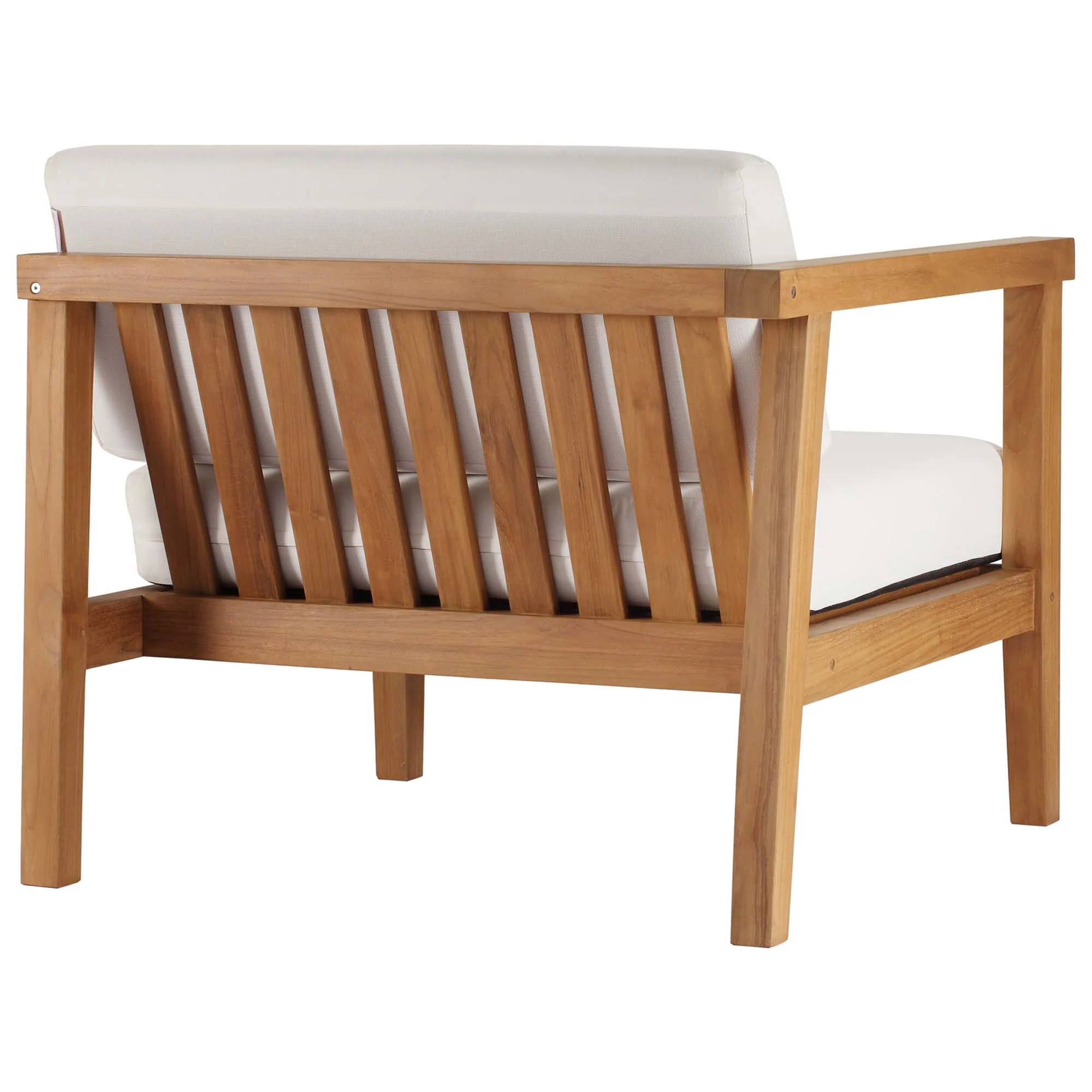 Bayport Outdoor Patio Teak Wood Left-Arm Chair by Modway - Image 3