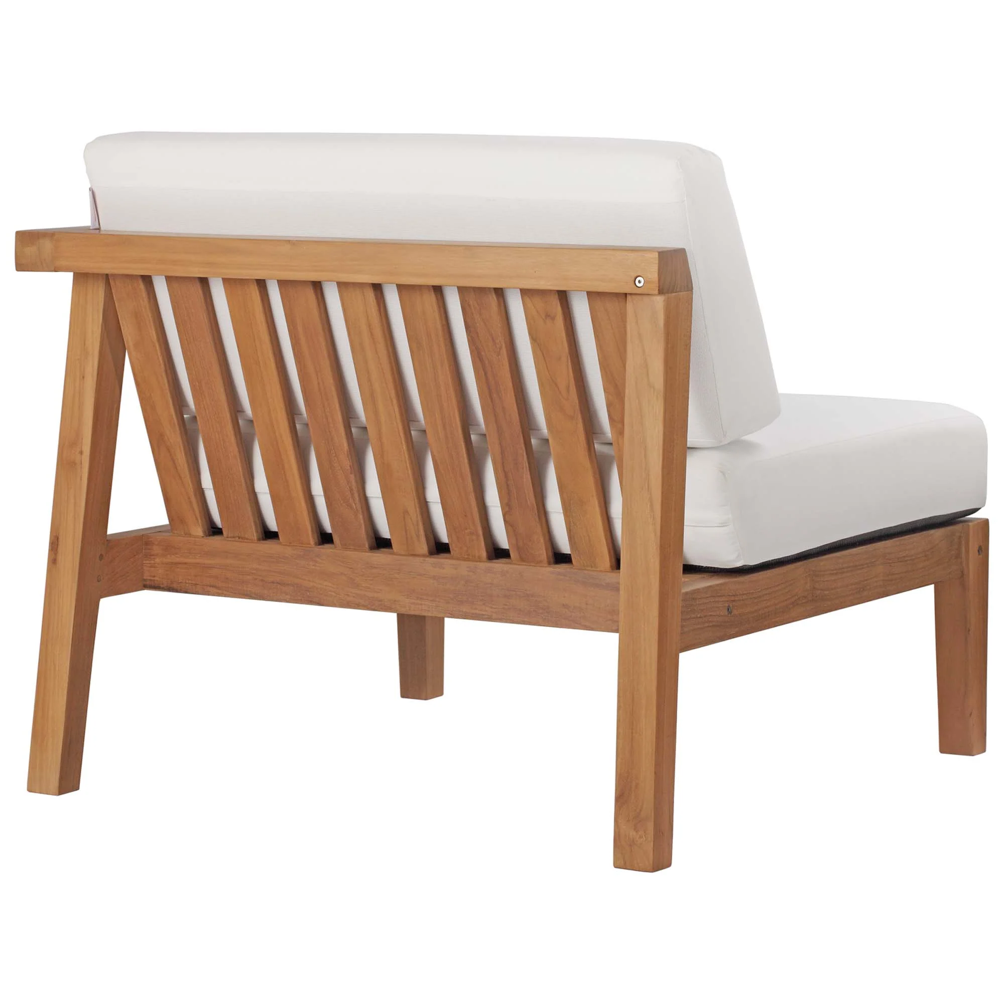 Bayport Outdoor Patio Teak Wood Right-Arm Chair by Modway - Image 3