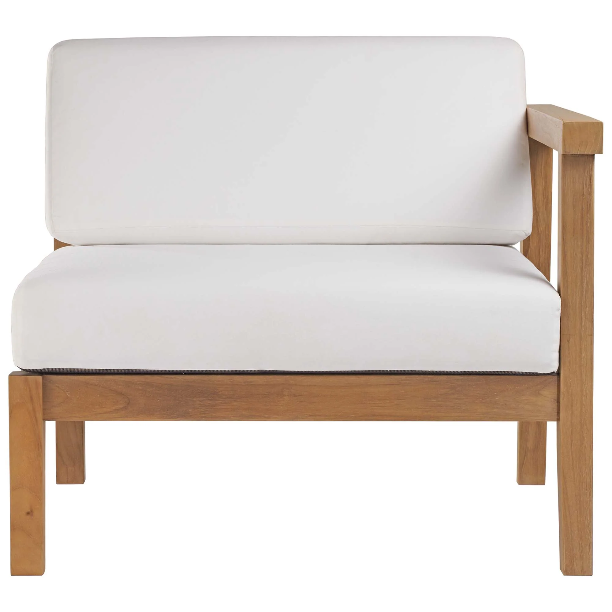 Bayport Outdoor Patio Teak Wood Right-Arm Chair by Modway - Image 4