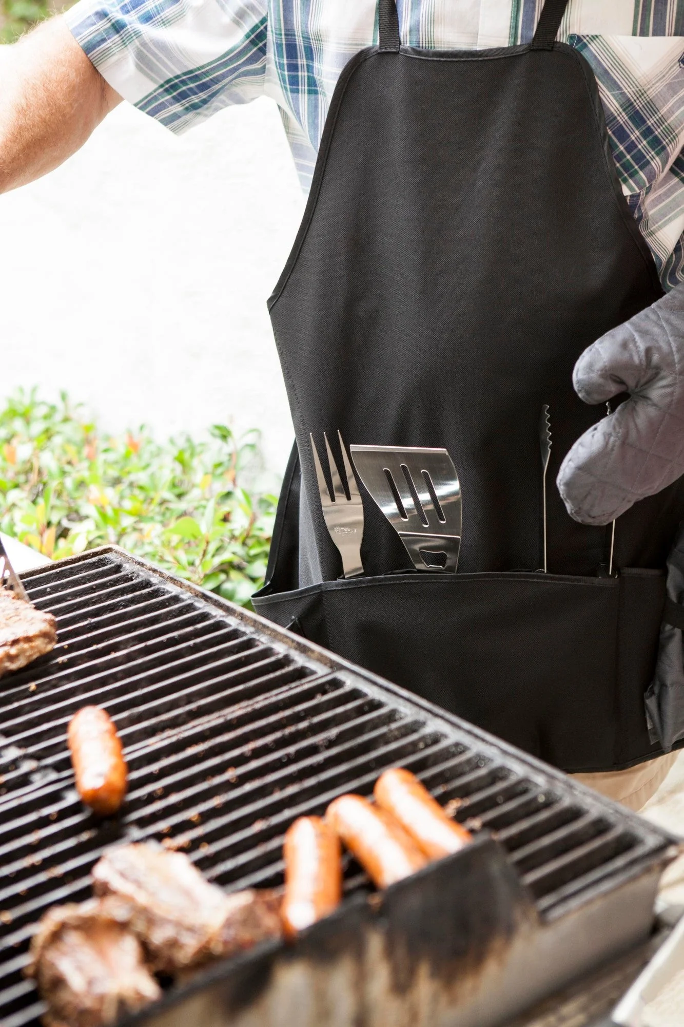 BBQ Apron Tote Pro Grill Set - Image 6