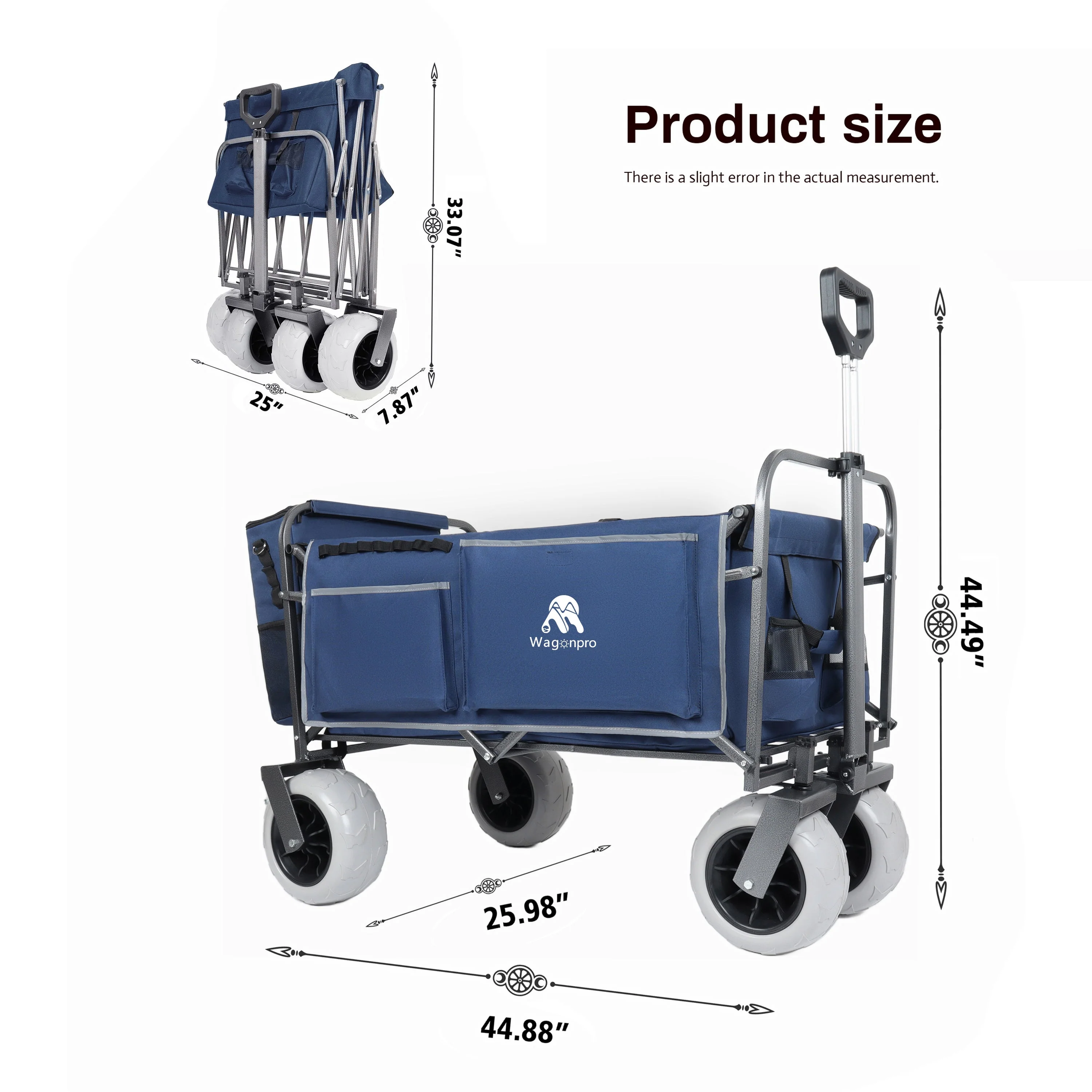 Beach Wagon with Big Wheels for Sand 500lbs Capacity - Image 20