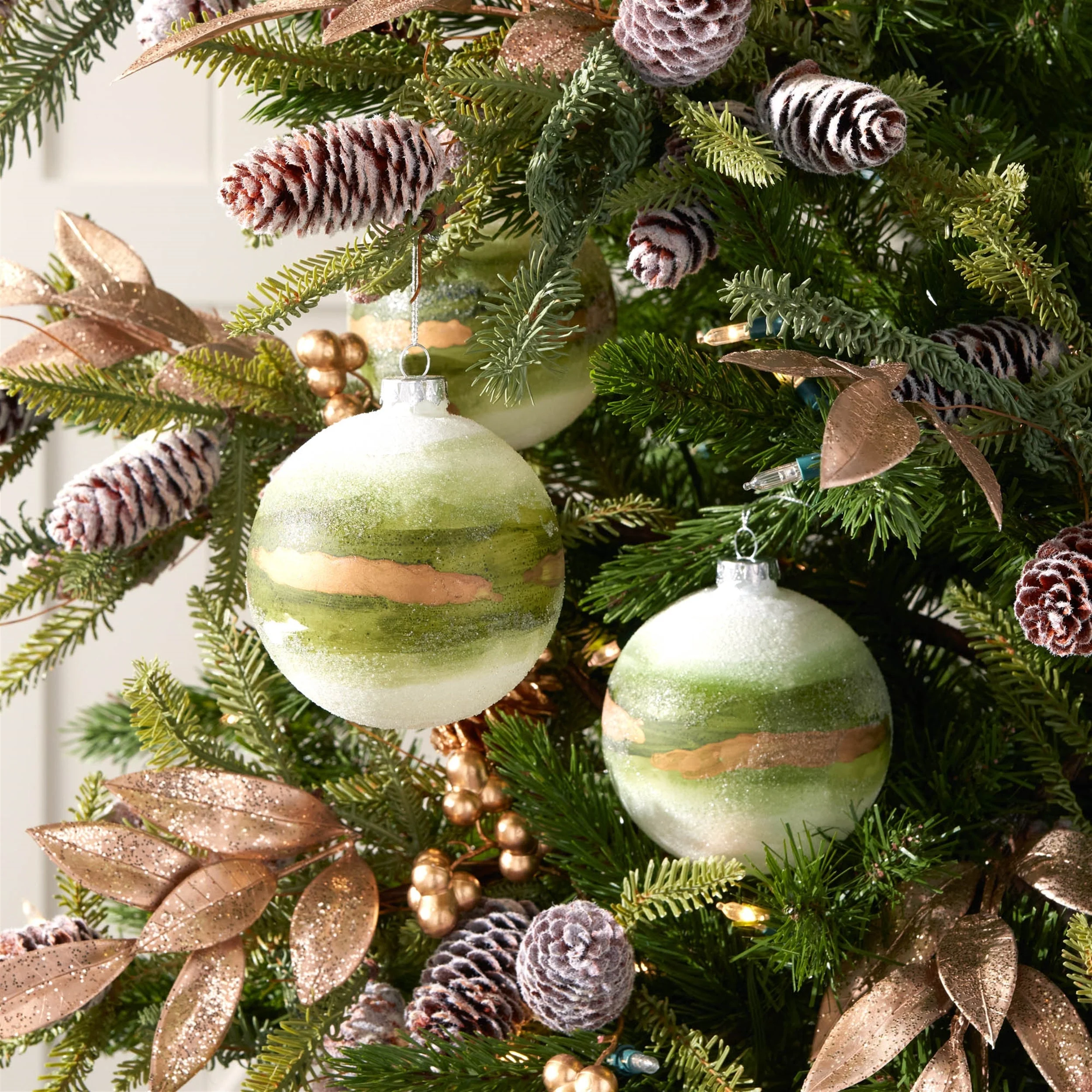 Beaded Glass Ball Ornament (Set of 6) - Image 4