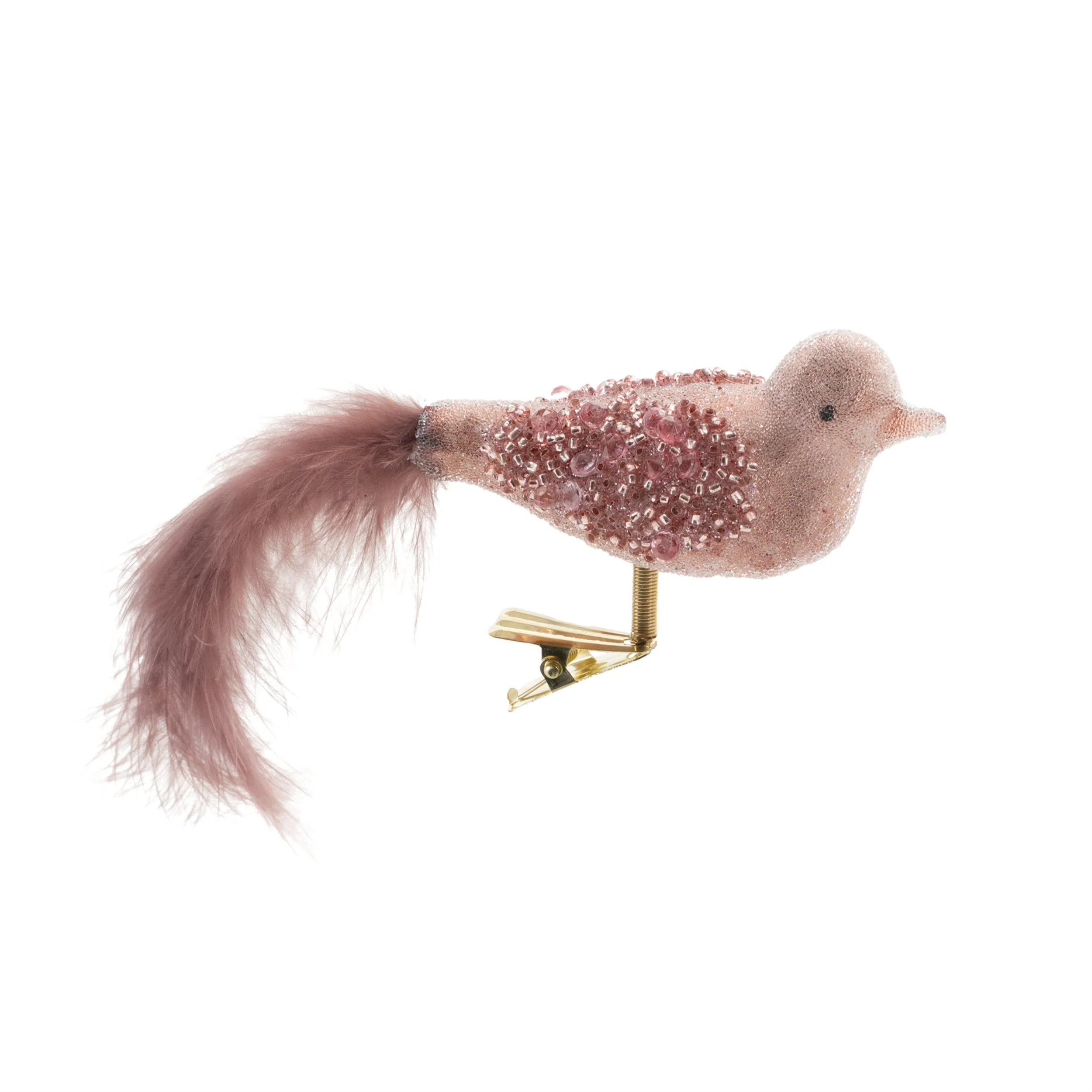 Beaded Glass Bird Clip Ornament (Set of 12) - Image 4