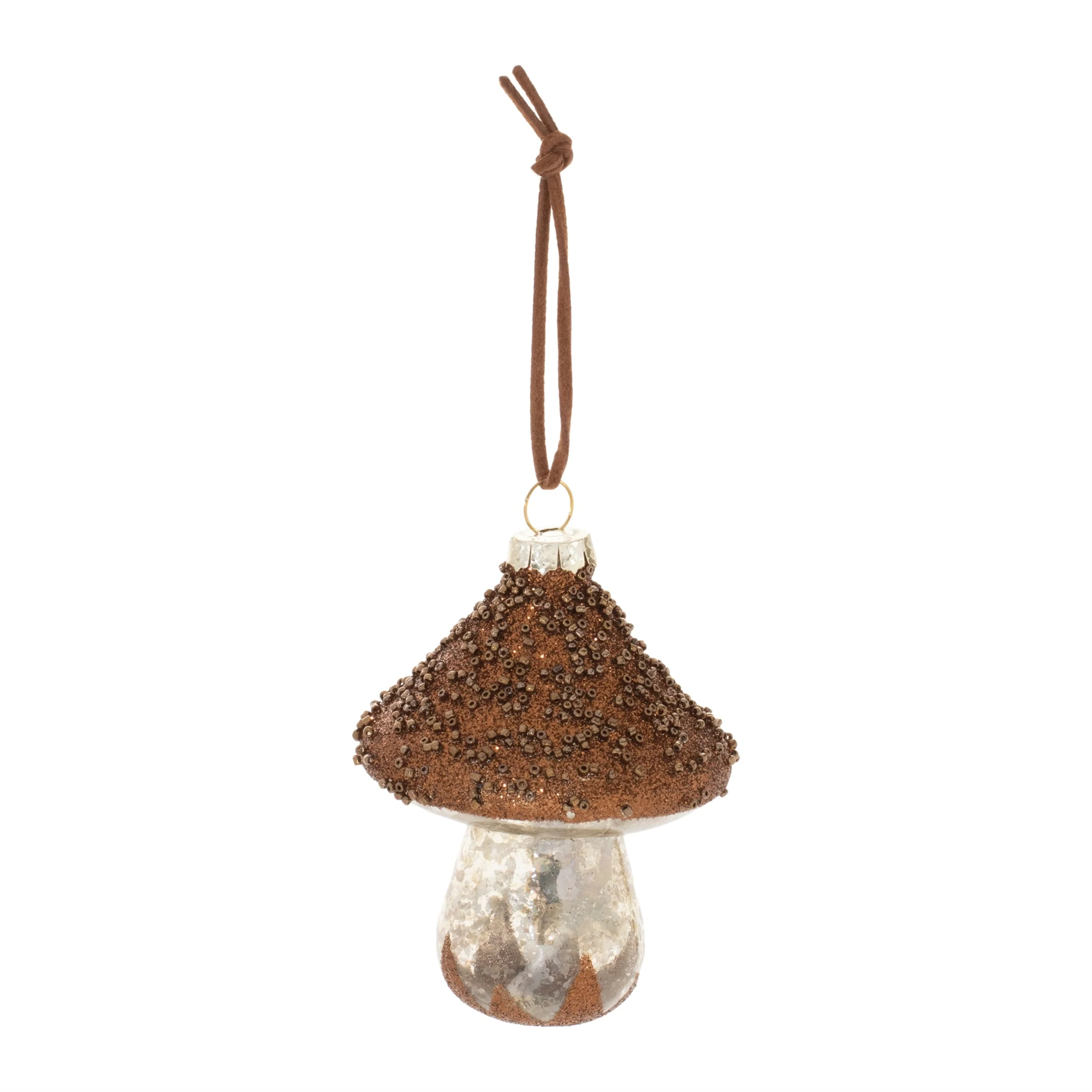Beaded Glass Mushroom Ornament (Set of 6) - Image 3