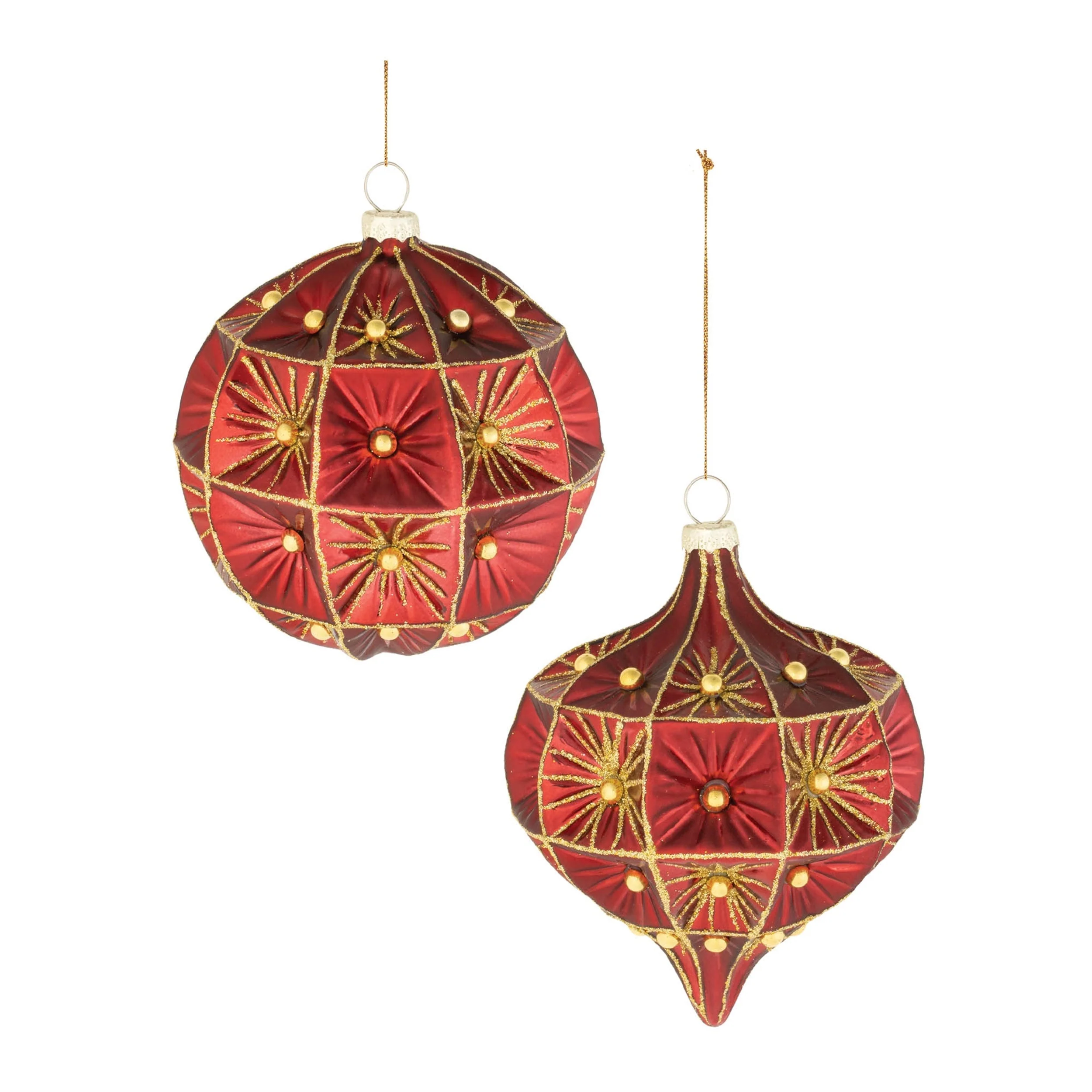 Beaded Glass Ornament (Set of 6) - Image 5