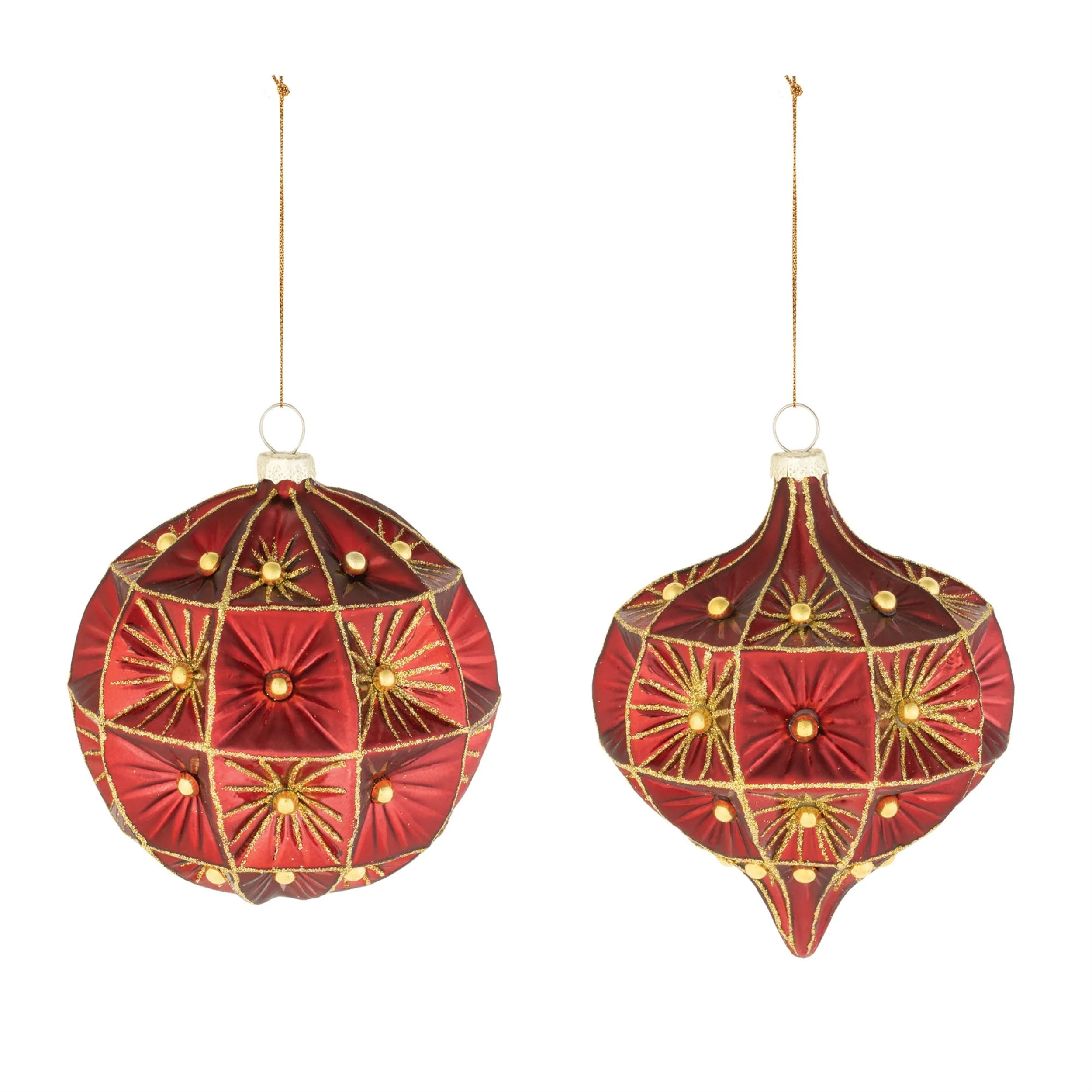 Beaded Glass Ornament (Set of 6) - Image 6