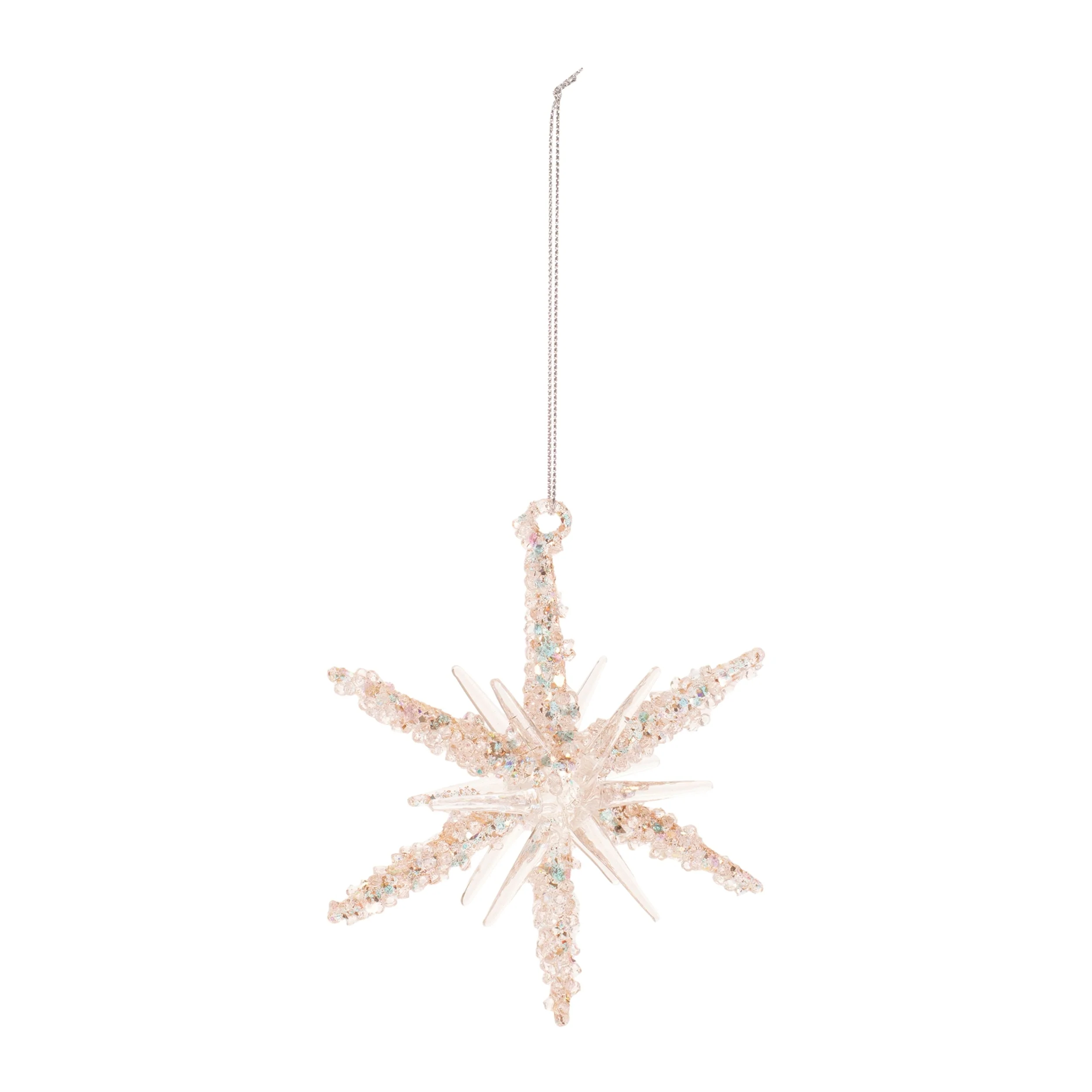 Beaded Glass Star Ornament (Set of 6) - Image 2