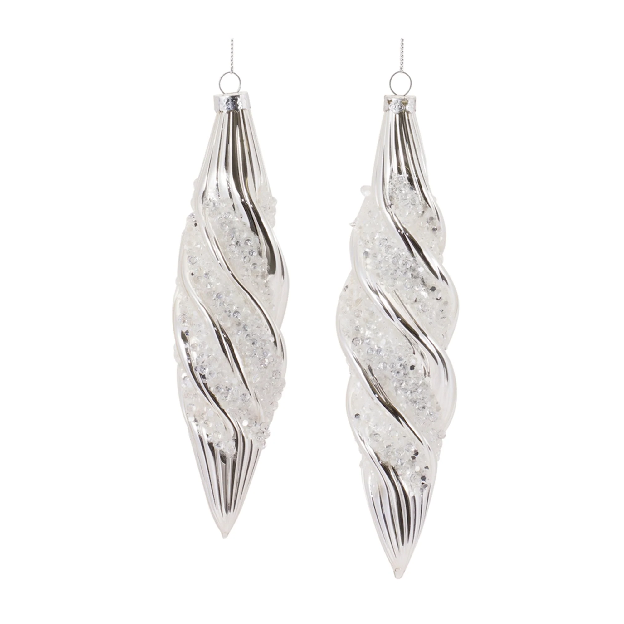 Beaded Glass Swirl Ornament (Set of 6) - Image 4
