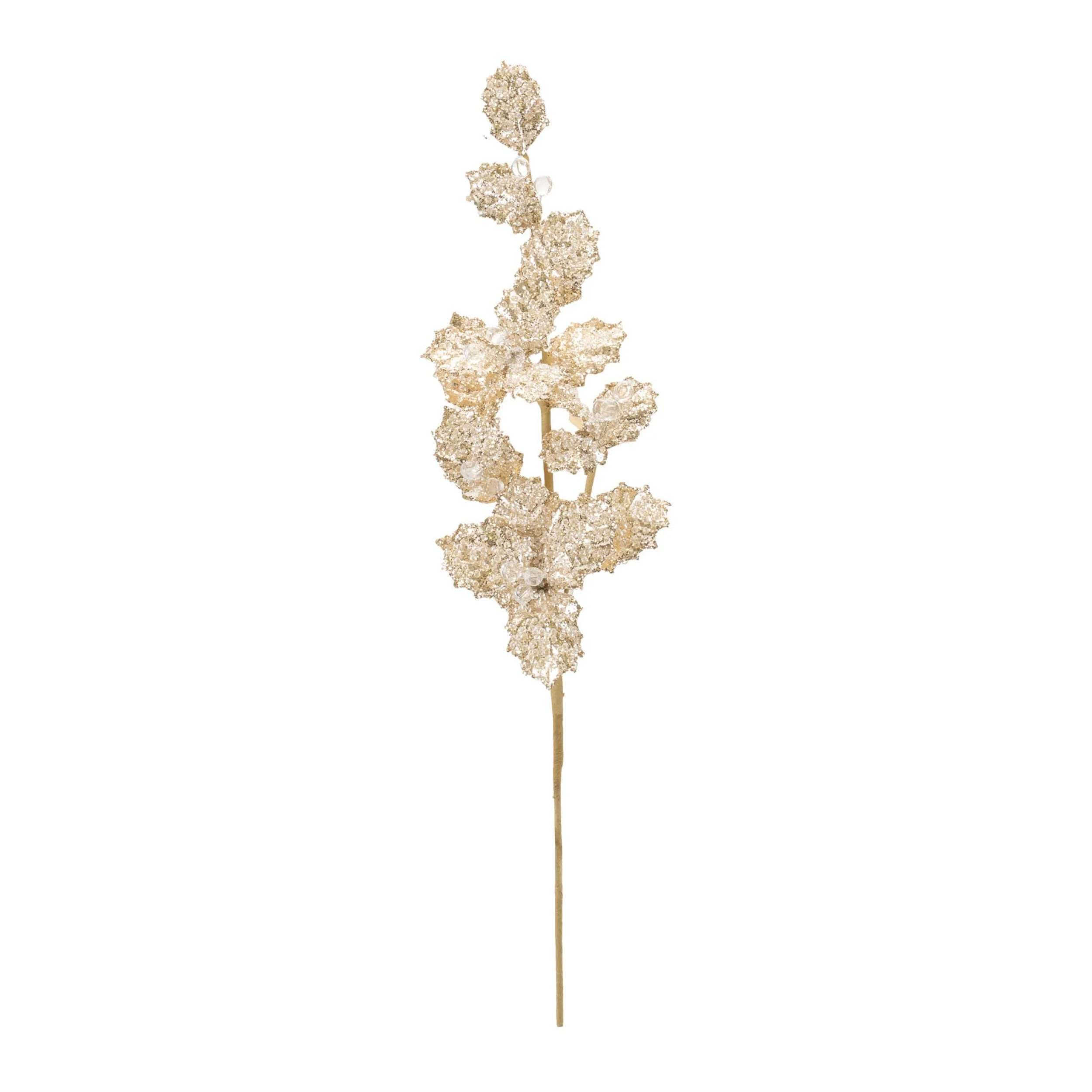 Beaded holly leaf spray (set of 2) - Image 2