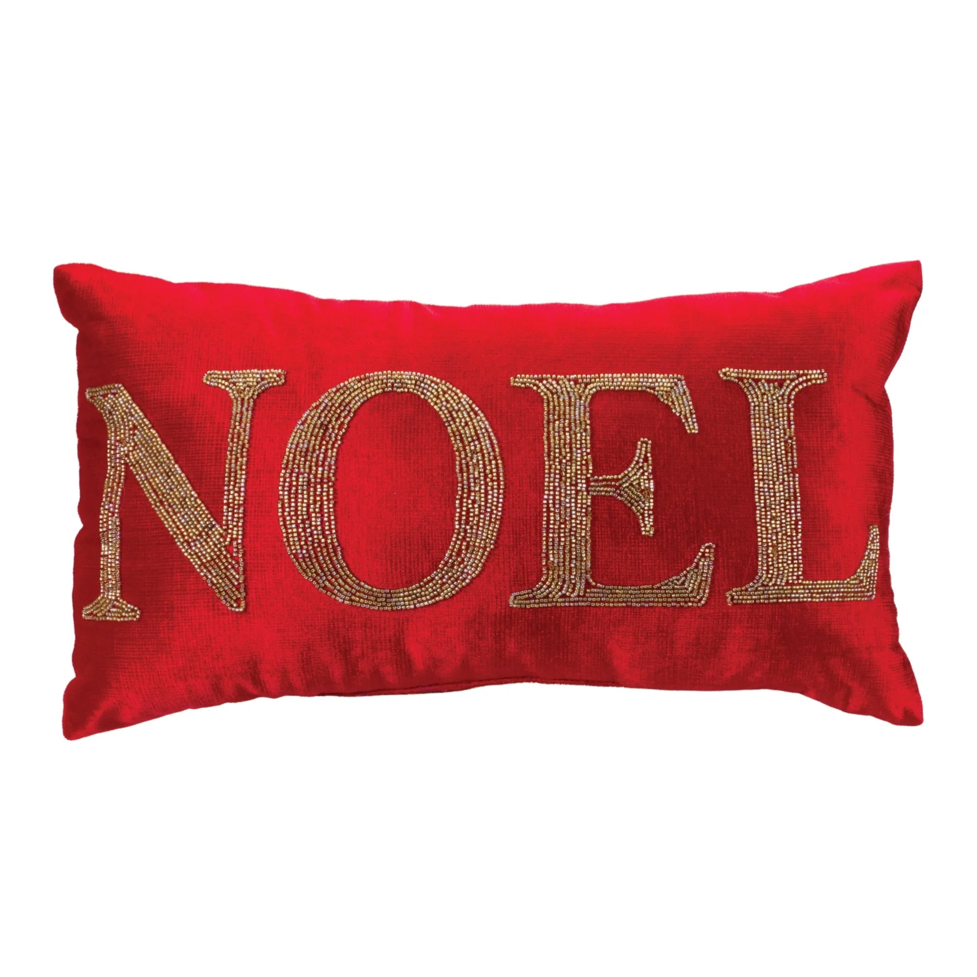 Beaded Joy and Noel Holiday Pillow (Set of 2) - Image 3