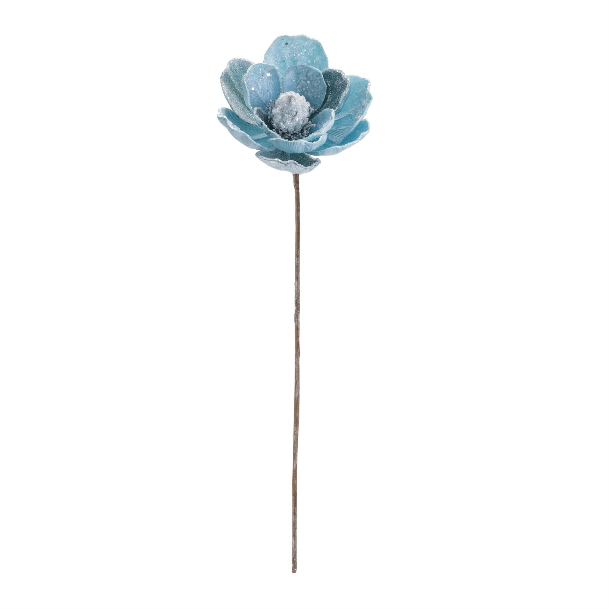 Beaded magnolia flower stem (set of 2) - Image 2