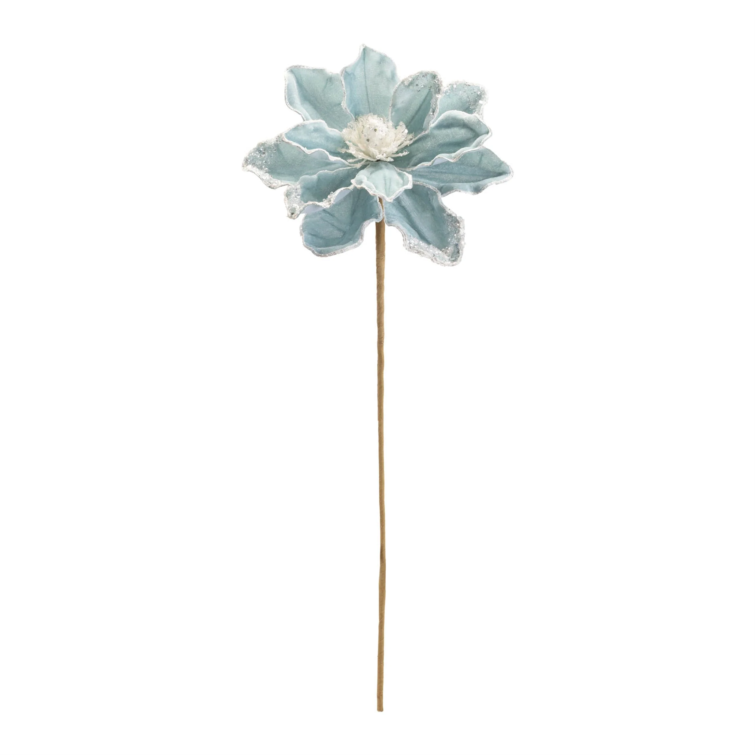 Beaded magnolia flower stem (set of 2) - Image 4