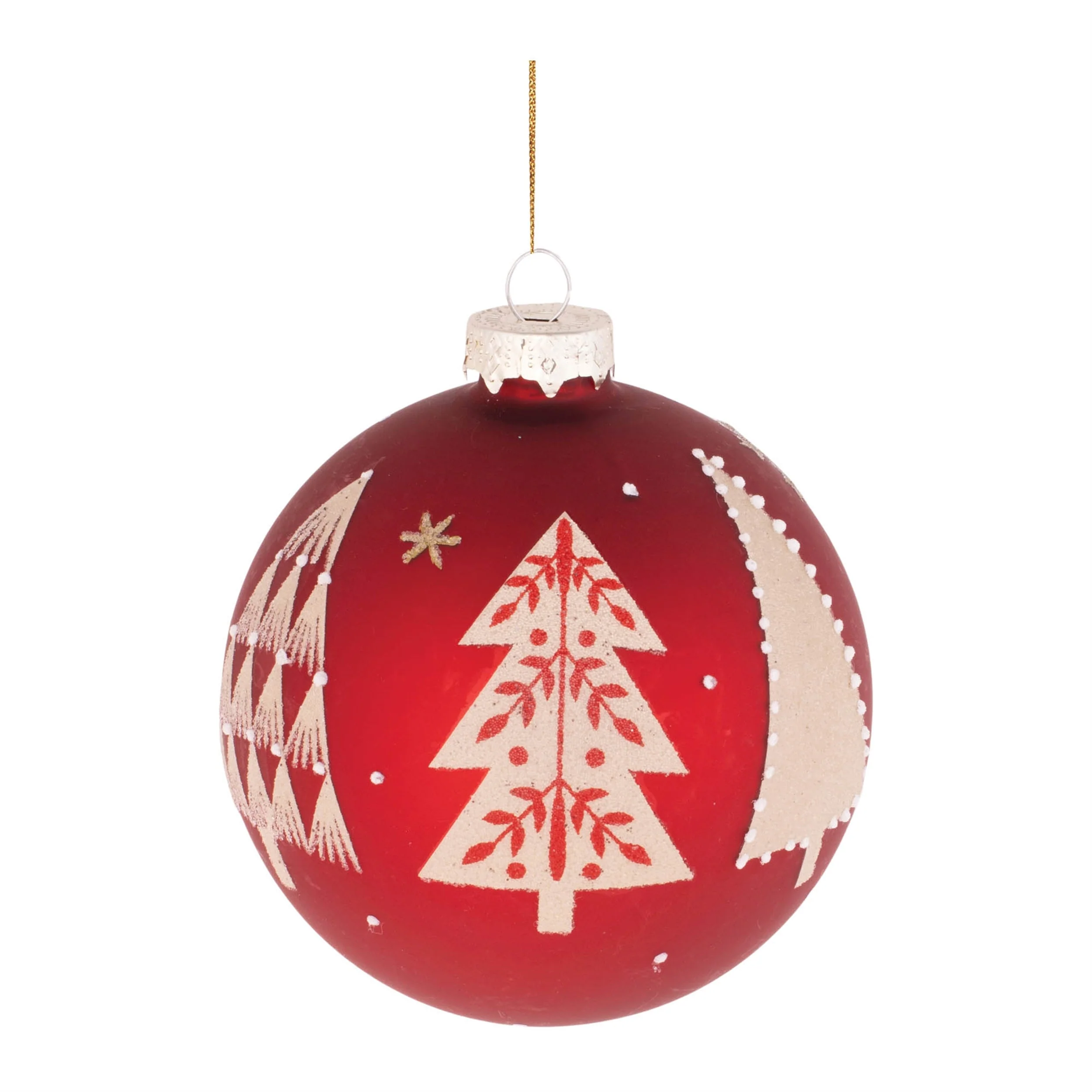 Beaded Pine Tree Ball Ornament (Set of 6) - Image 4