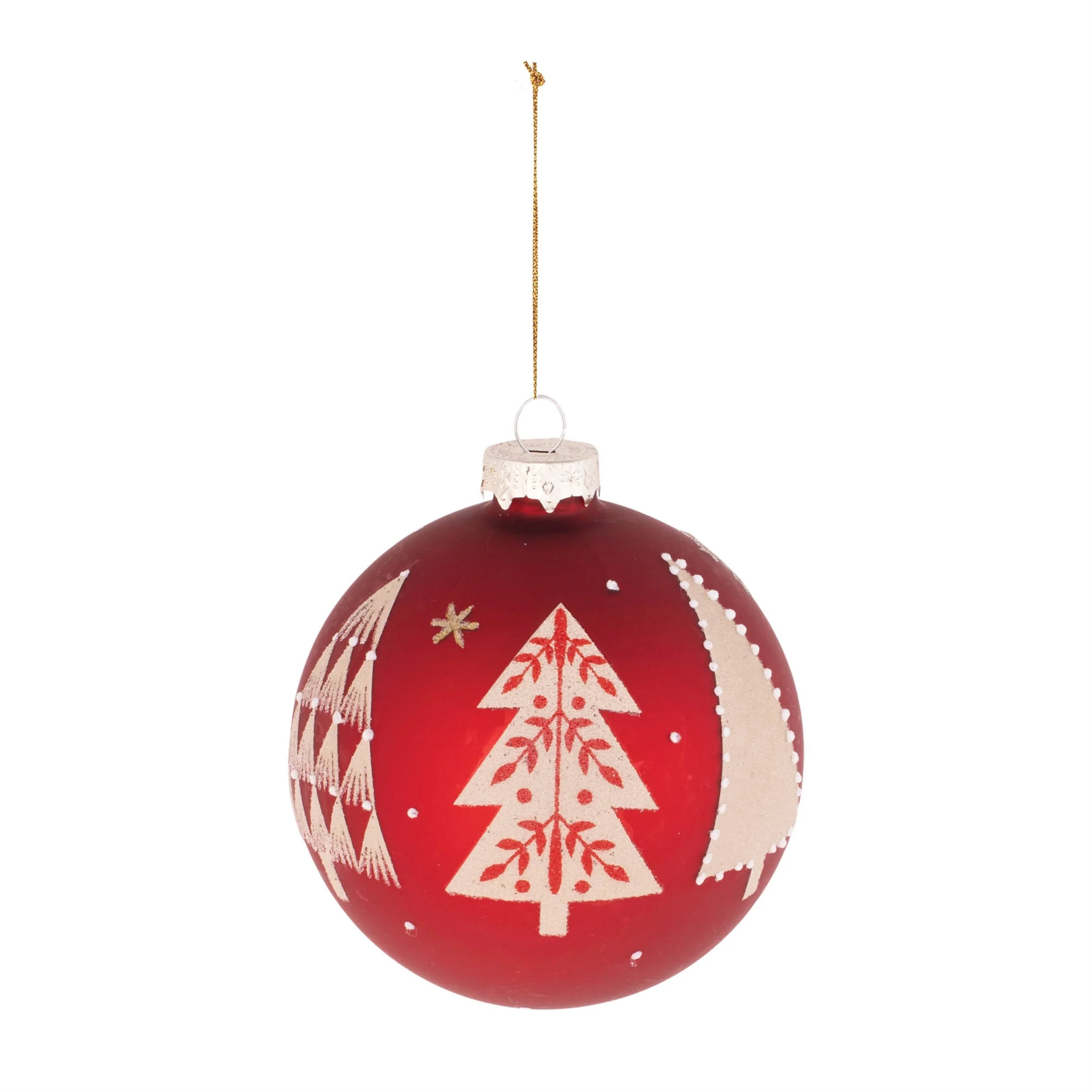 Beaded Pine Tree Ball Ornament (Set of 6) - Image 5