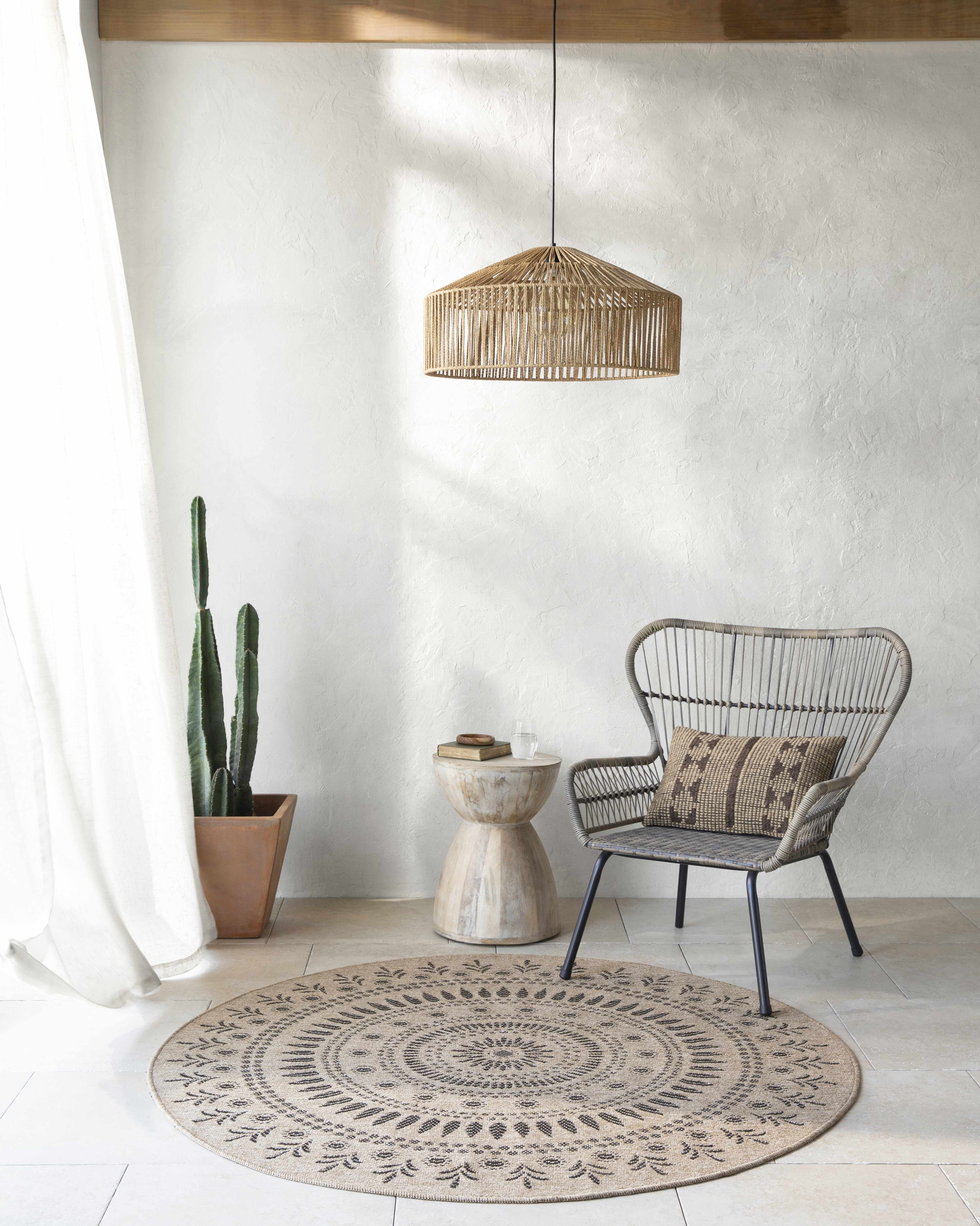 Beata Round Faux Jute Rug - Image 2