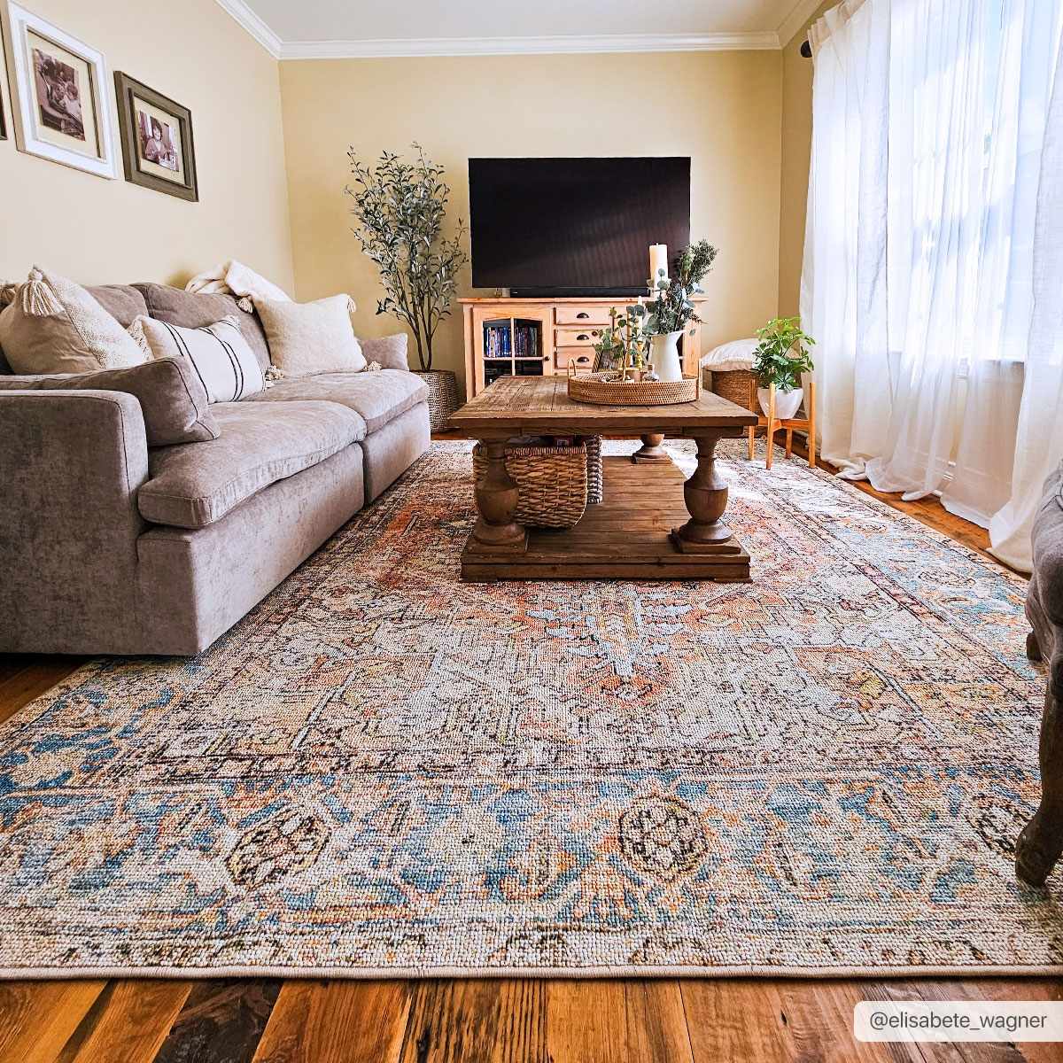 Beck Peach Washable Area Rug - Clearance - Image 2