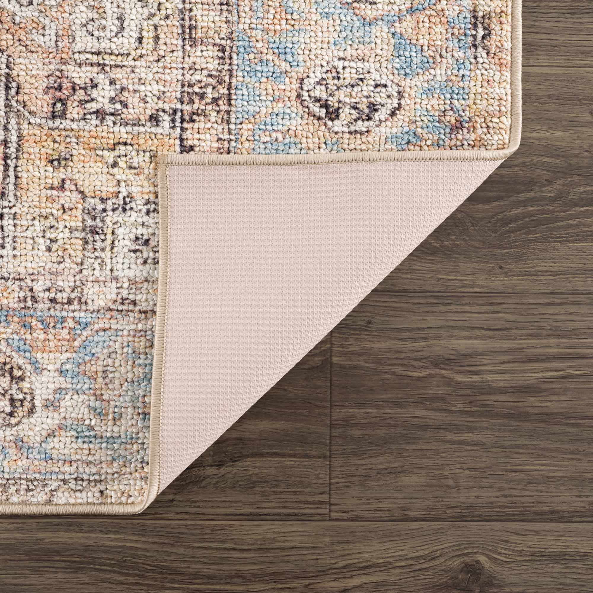 Beck Peach Washable Area Rug - Clearance - Image 6
