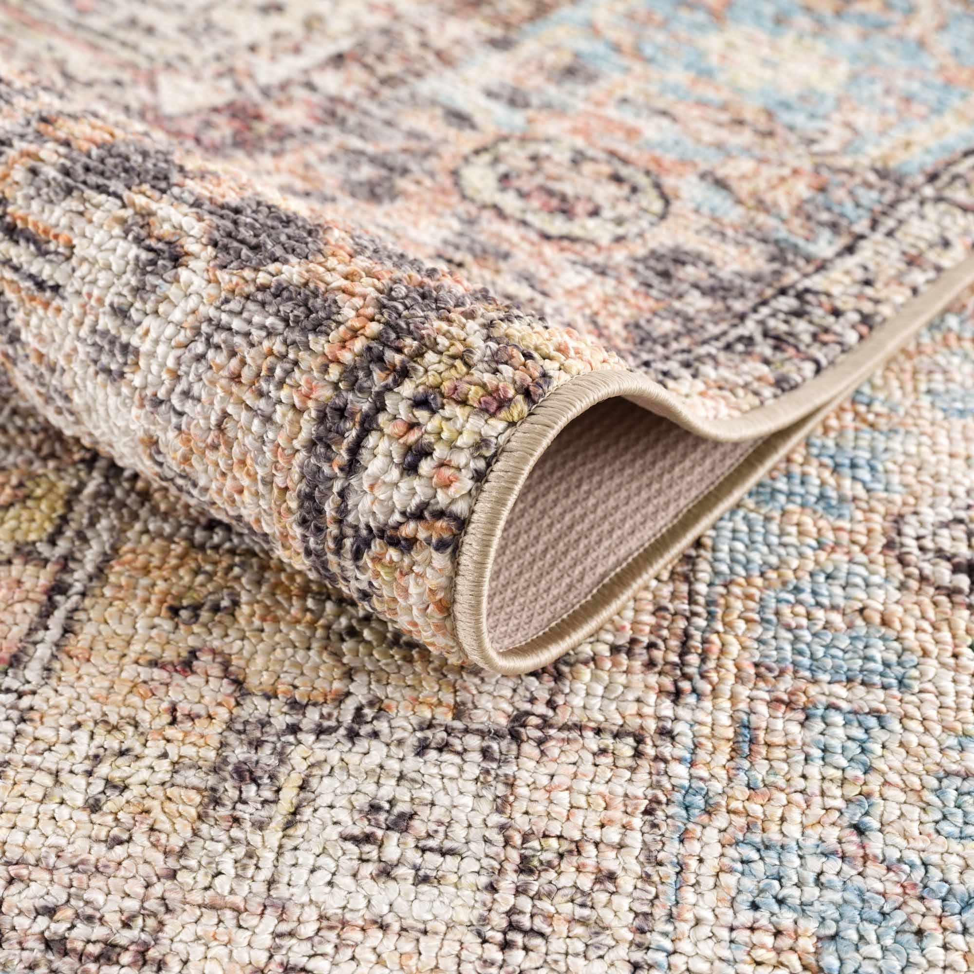 Beck Peach Washable Area Rug - Clearance - Image 8