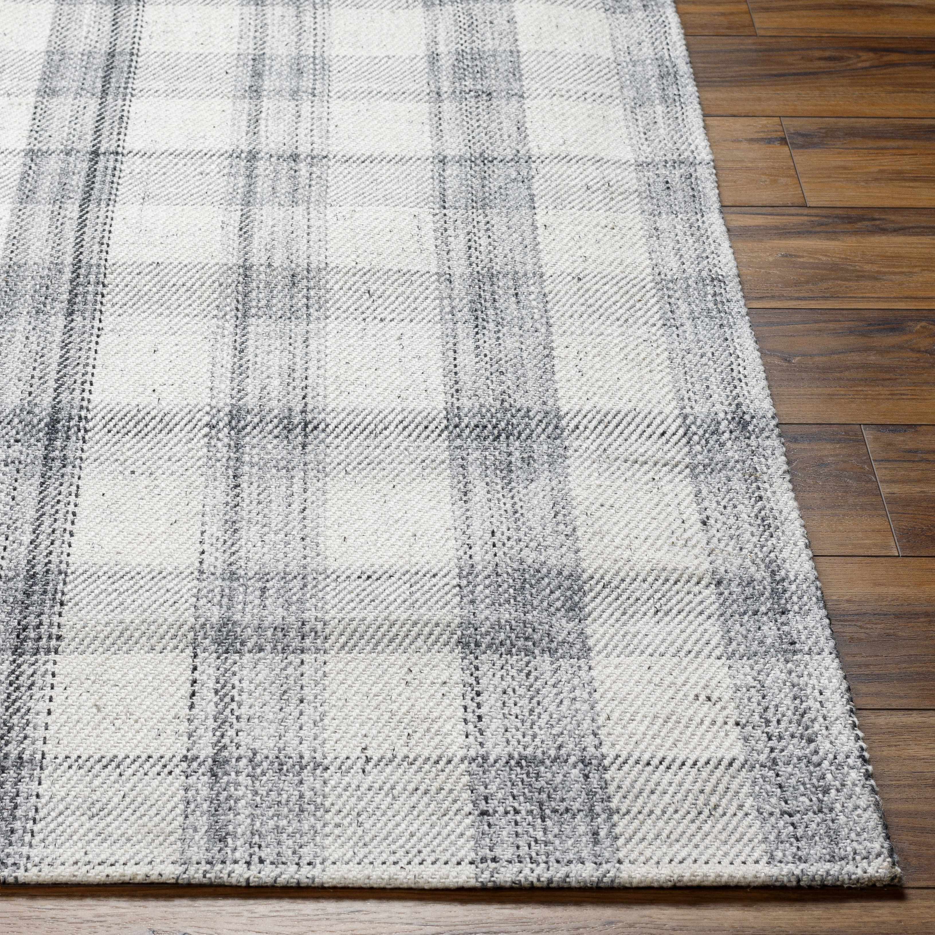 Becki Owens Sammy Gray Plaid Area Rug - Image 3