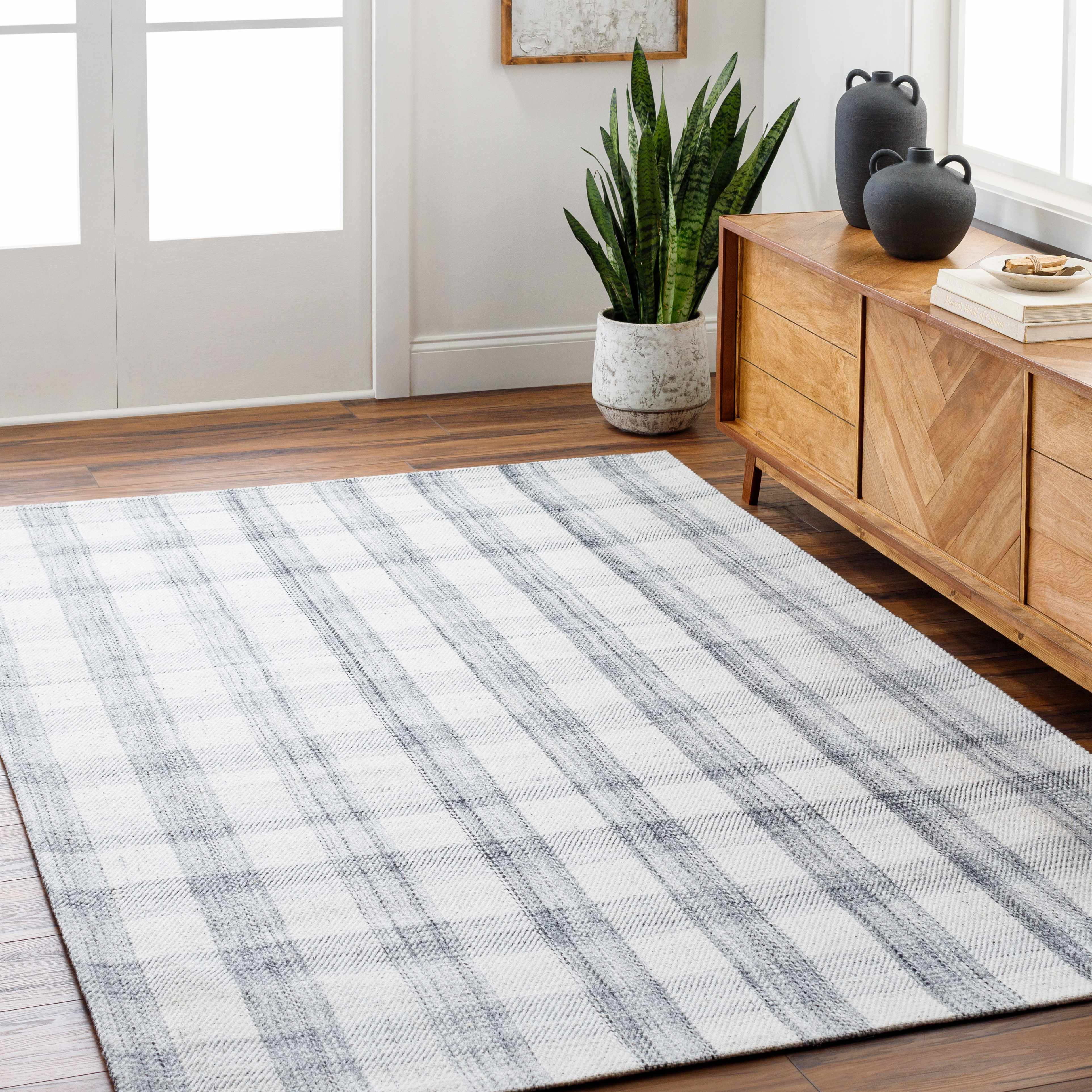 Becki Owens Sammy Gray Plaid Area Rug - Image 7
