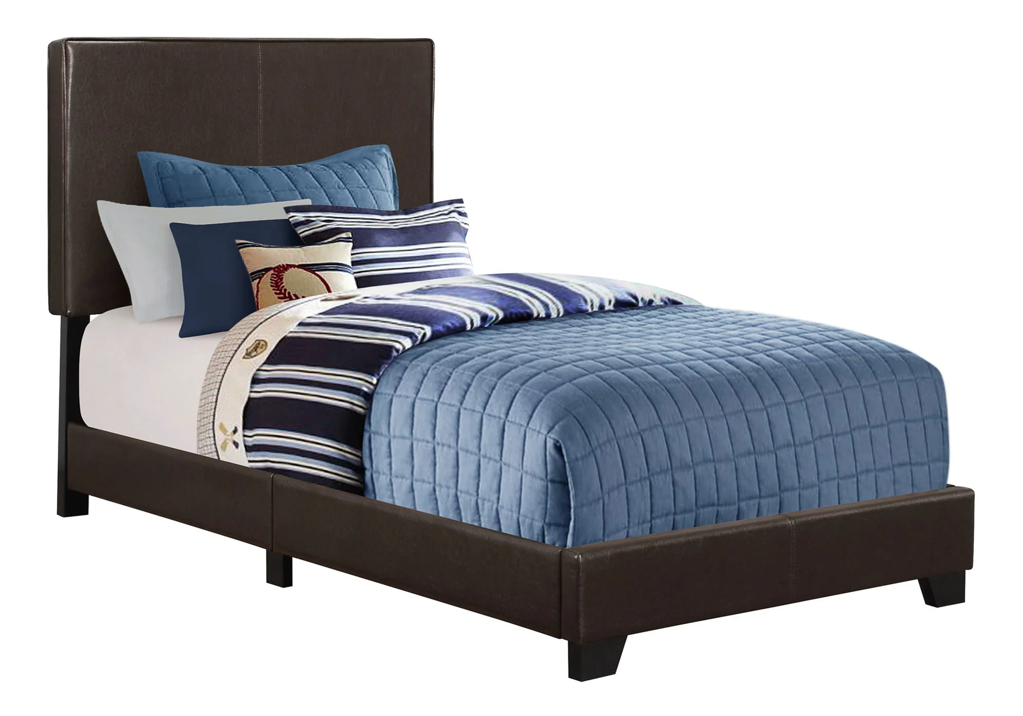 Bed, Upholstered, Transitional - Image 12