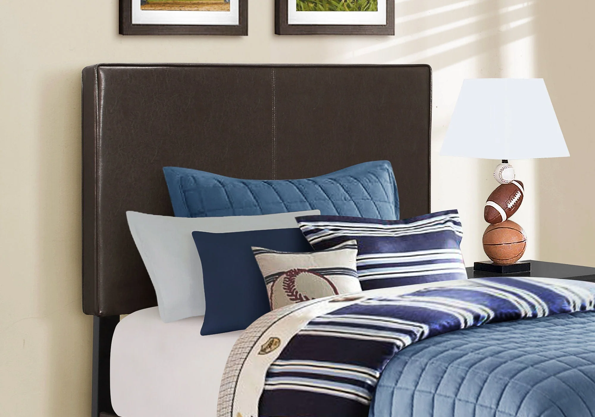 Bed, Upholstered, Transitional - Image 15