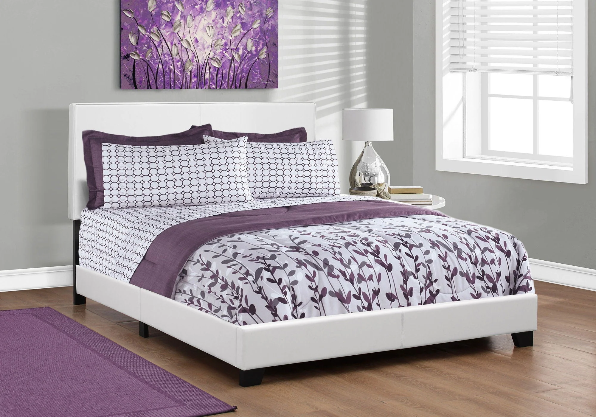 Bed, Upholstered, Transitional - Image 2