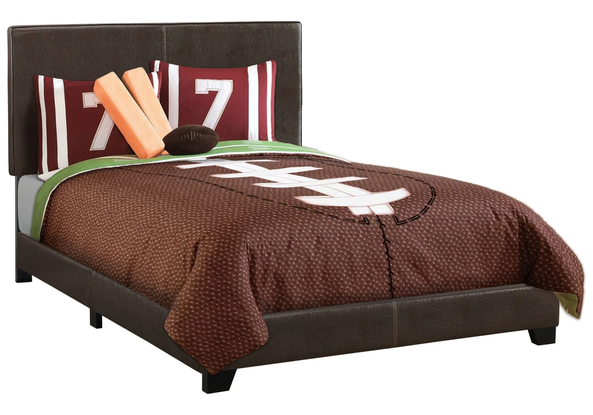 Bed, Upholstered, Transitional - Image 7