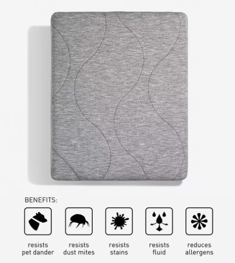 BedGear AIR-X Mattress Protector - Grey, Split King (2pc) - Image 6