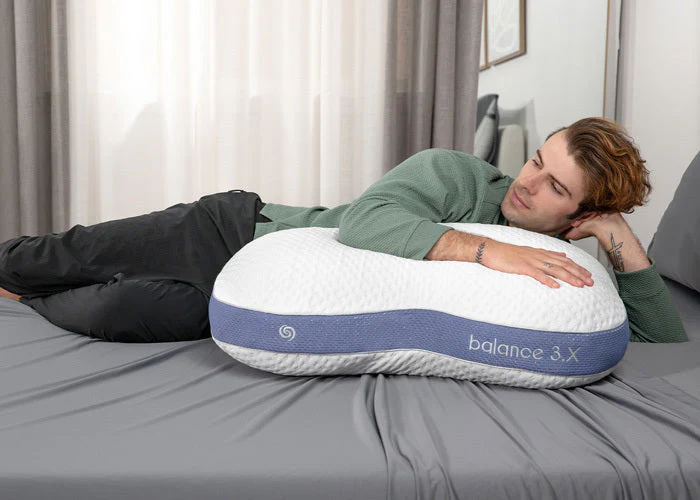 BedGear Balance Cuddle Curve 3.X Pillow, White - Image 3