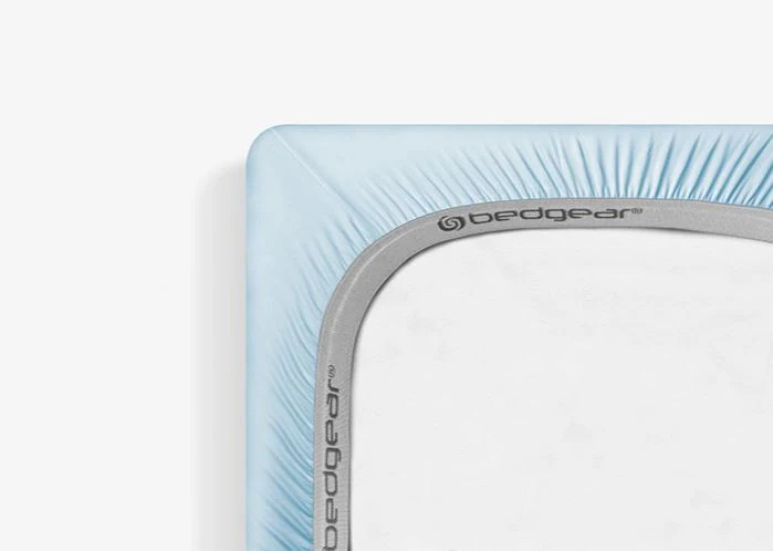 BedGear Dri-Tec Crib Sheet, Baby Blue - Image 3