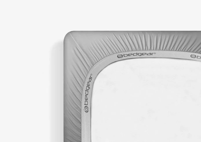 BedGear Dri-Tec Crib Sheet, Light Grey - Image 5