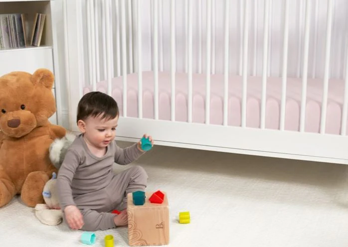 BedGear Dri-Tec Crib Sheet, Light Pink - Image 3