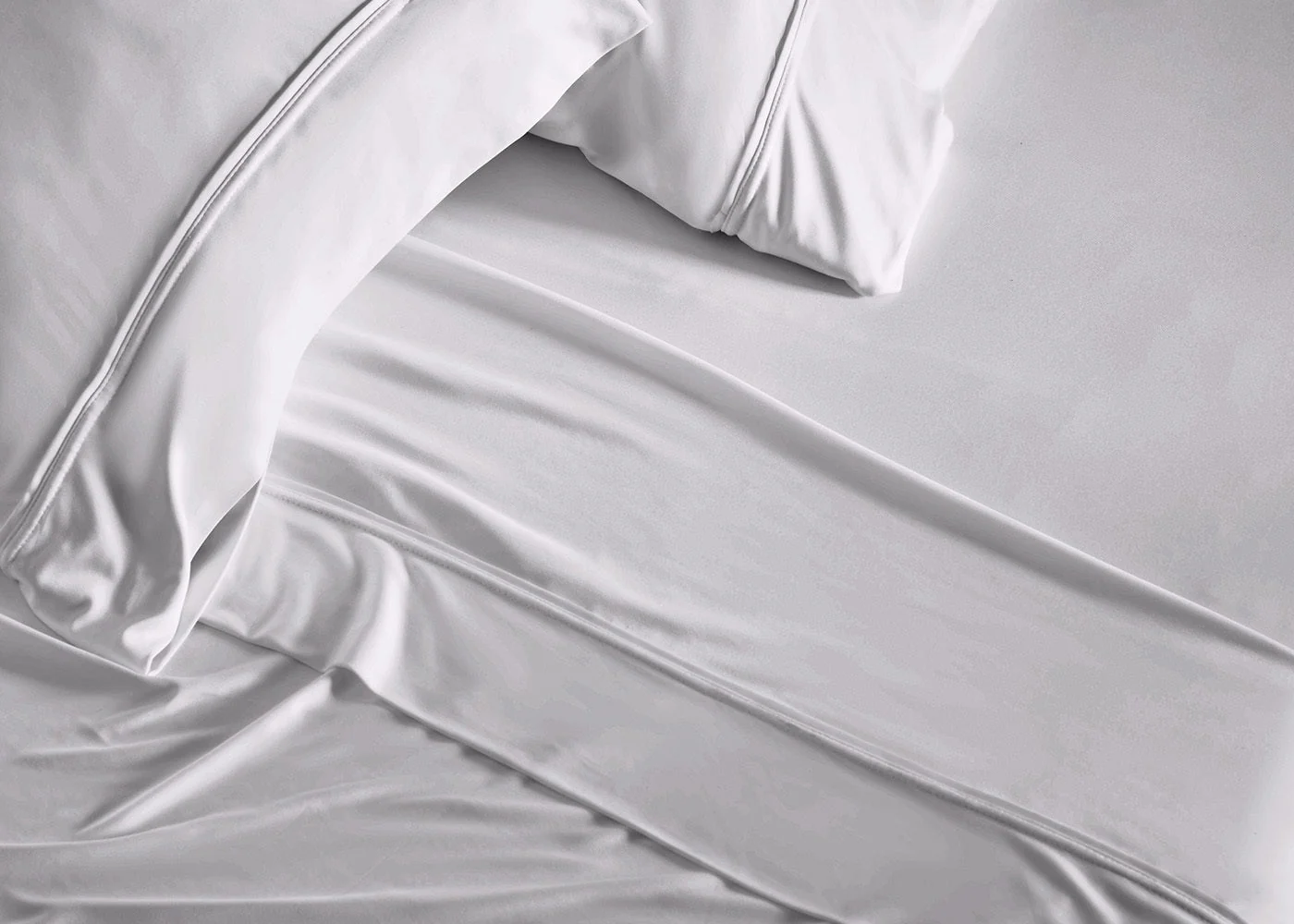 BedGear Dri-Tec King Pillowcase Set, Grey - Image 4