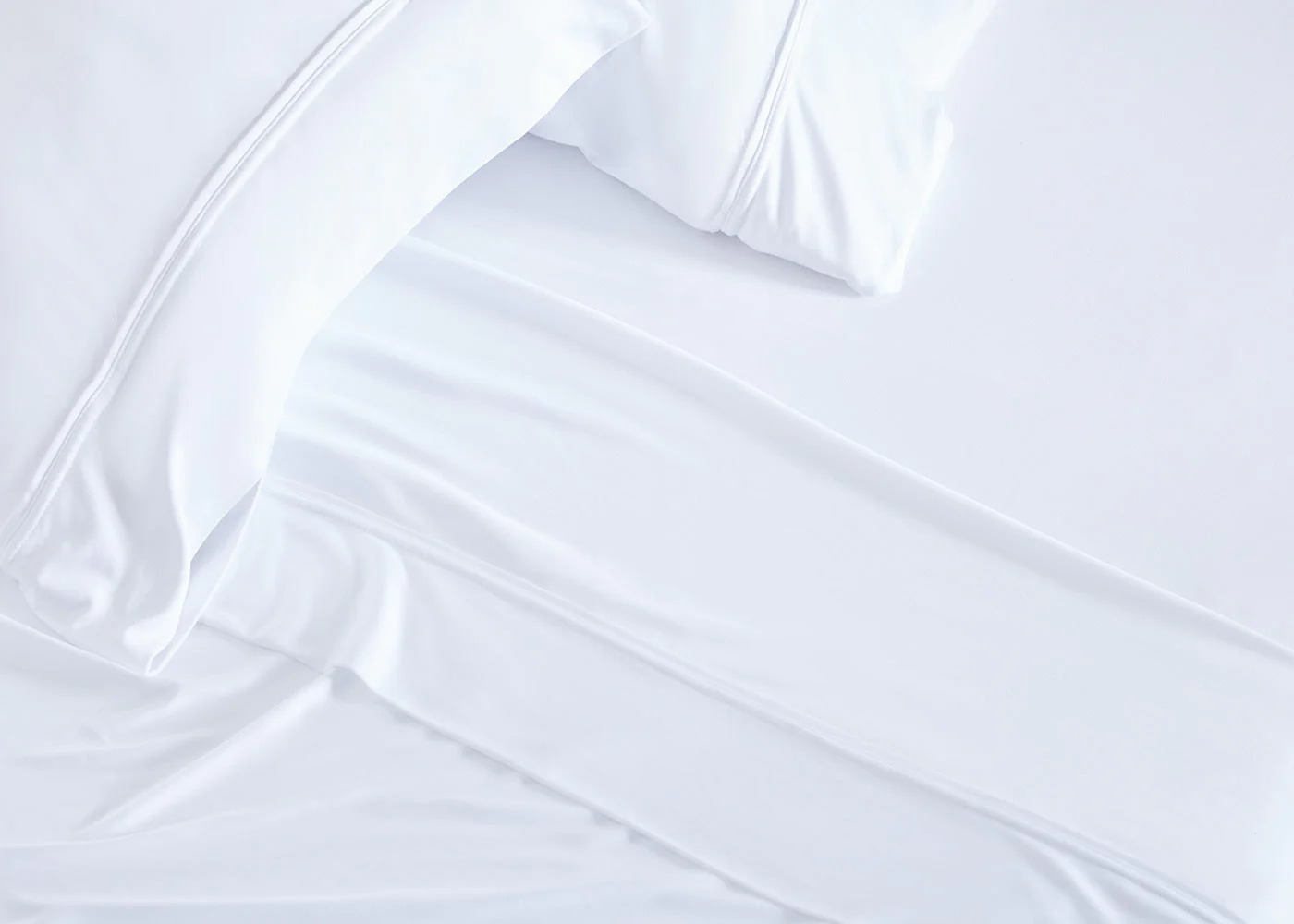 BedGear Dri-Tec King Pillowcase Set, White - Image 4
