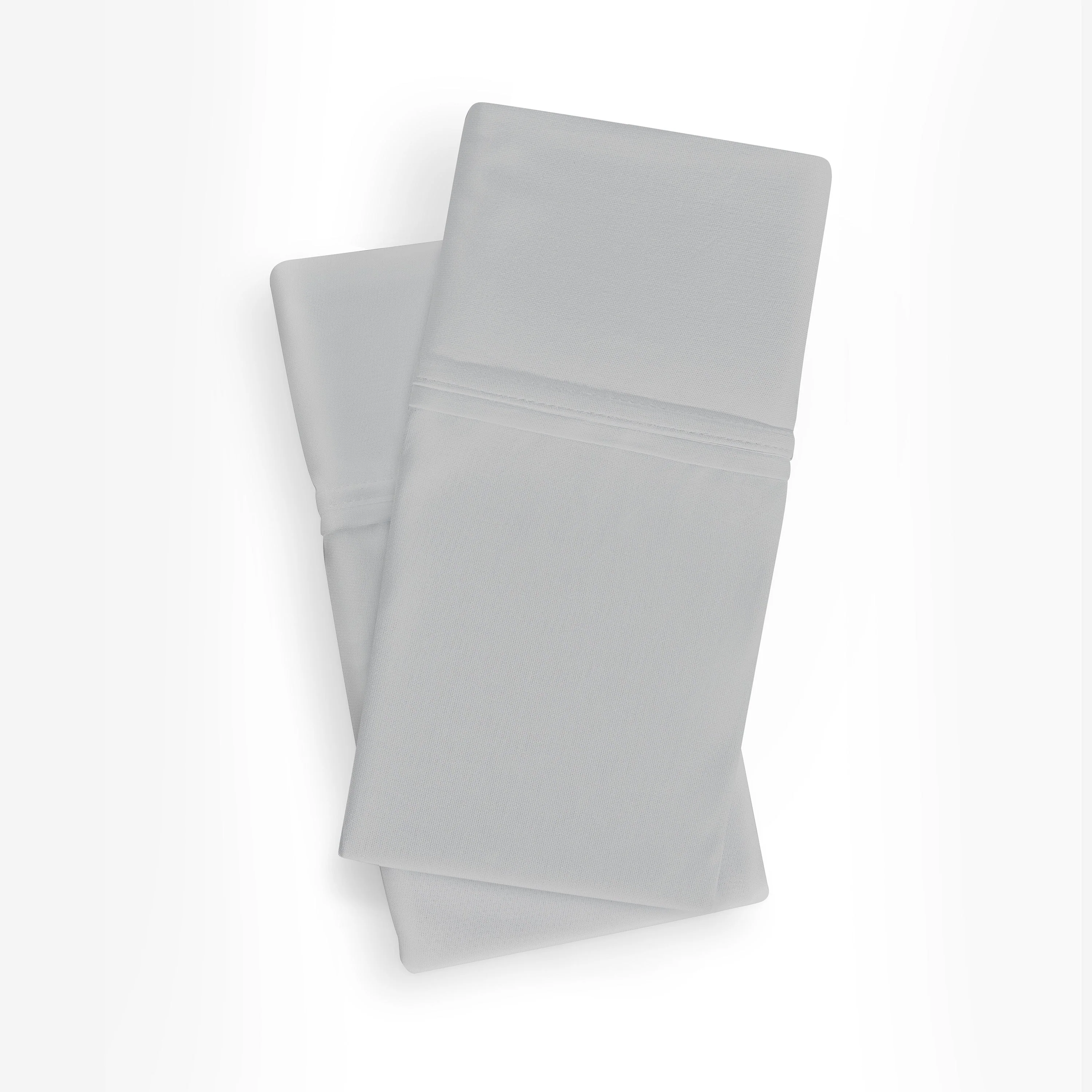 BedGear Dri-Tec Pillowcase Set, Queen - Light Grey - Image 2