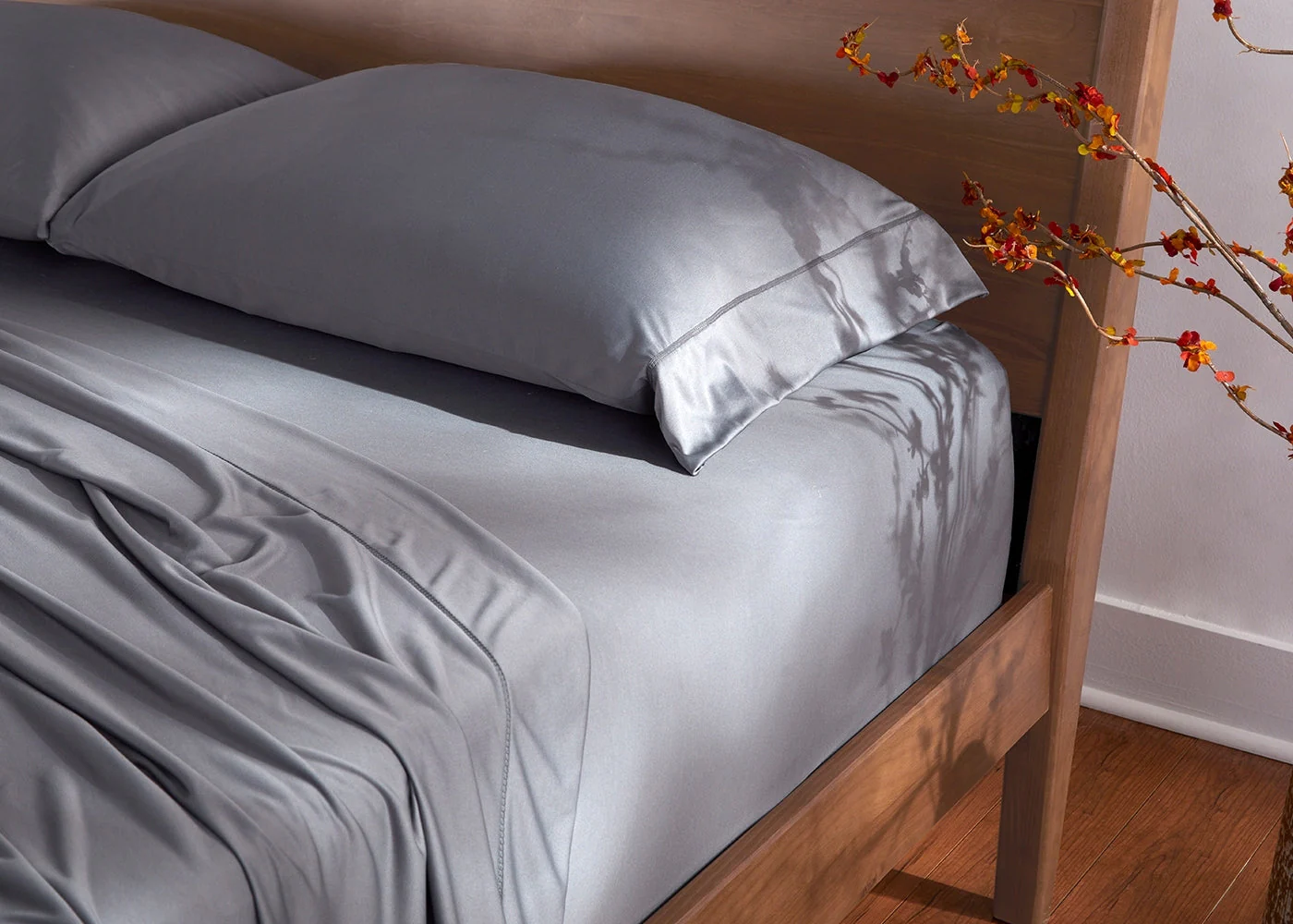 BedGear Dri-Tec Sheet Set, Grey, Full - Image 4