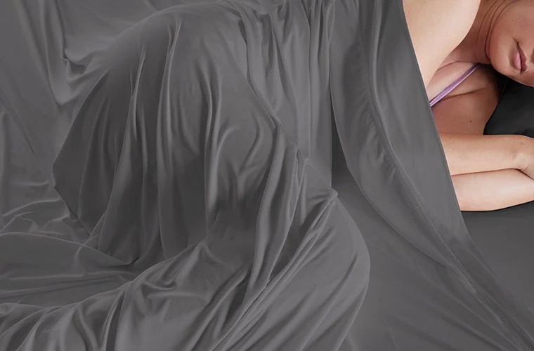 BedGear Dri-Tec Sheet Set, Grey, Split Head Queen - Image 3